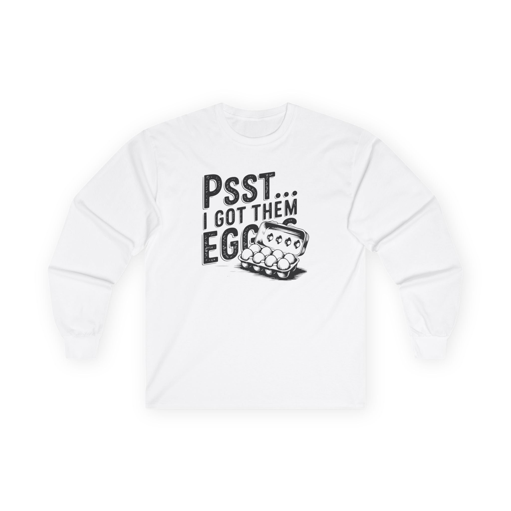Homestead Women's Long Sleeve - Psst...I Got Them Eggs | Long - sleeve by atgodanddesigns