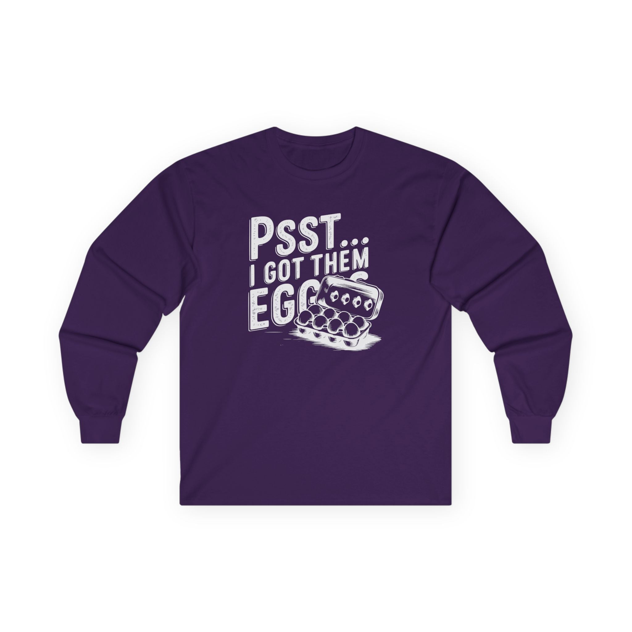 Homestead Women's Long Sleeve - Psst...I Got Them Eggs | Long - sleeve by atgodanddesigns