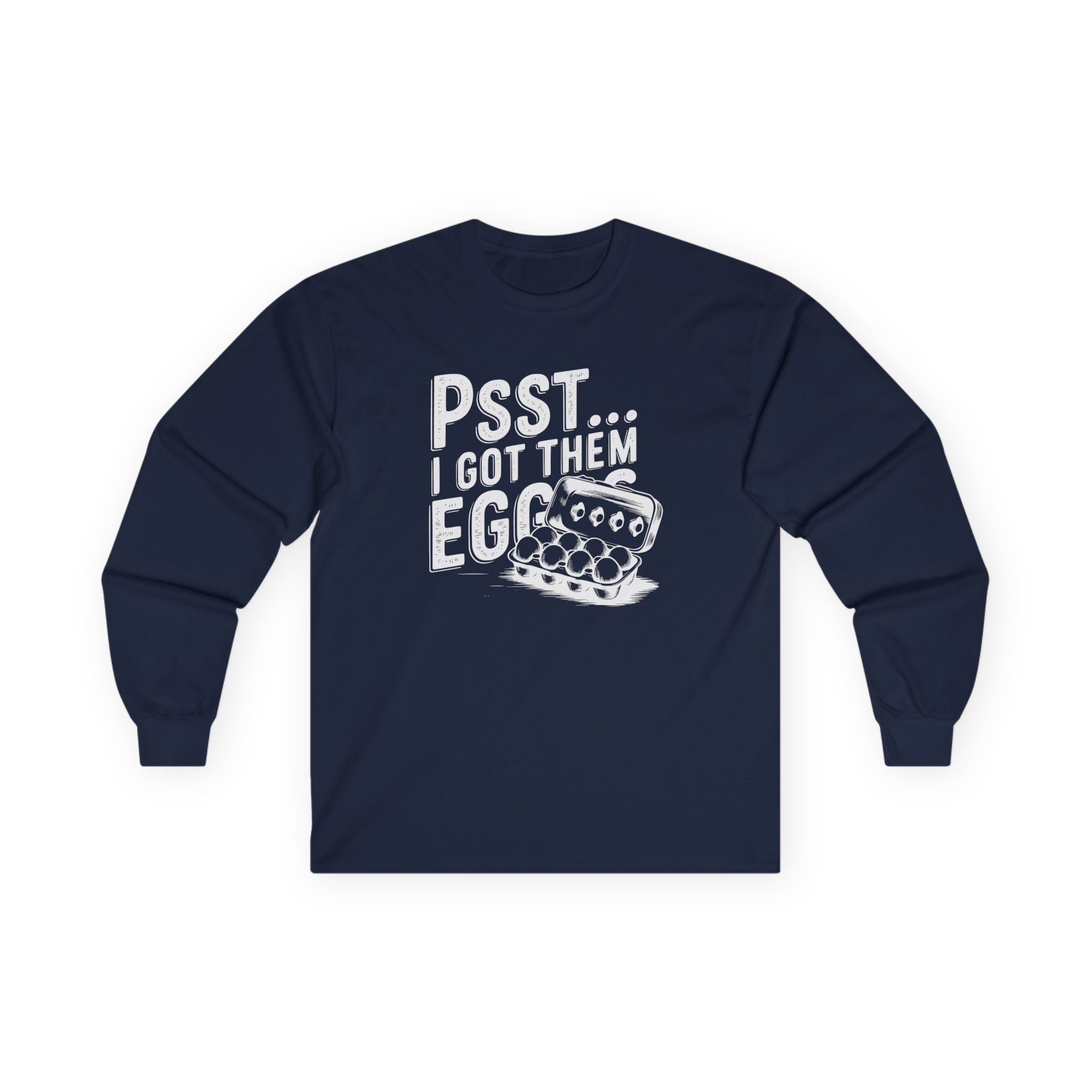 Homestead Women's Long Sleeve - Psst...I Got Them Eggs | Long - sleeve by atgodanddesigns