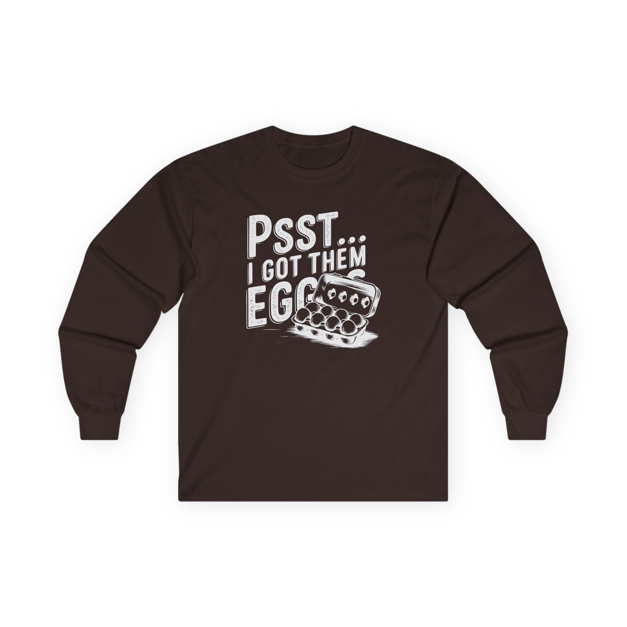Homestead Women's Long Sleeve - Psst...I Got Them Eggs | Long - sleeve by atgodanddesigns