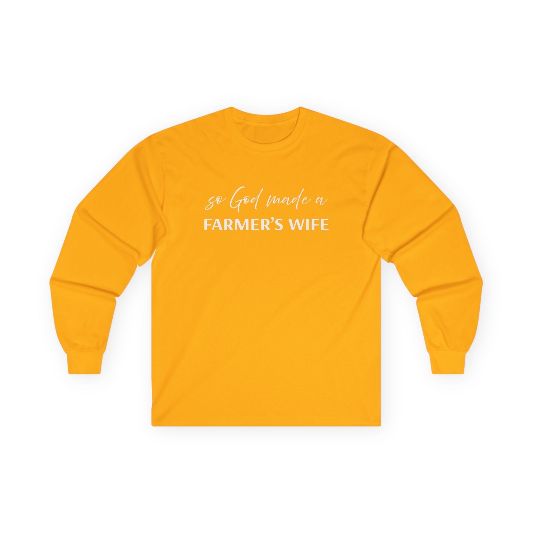 Homestead Women's Long Sleeve - So God A Farmers Wife | Long - sleeve by atgodanddesigns