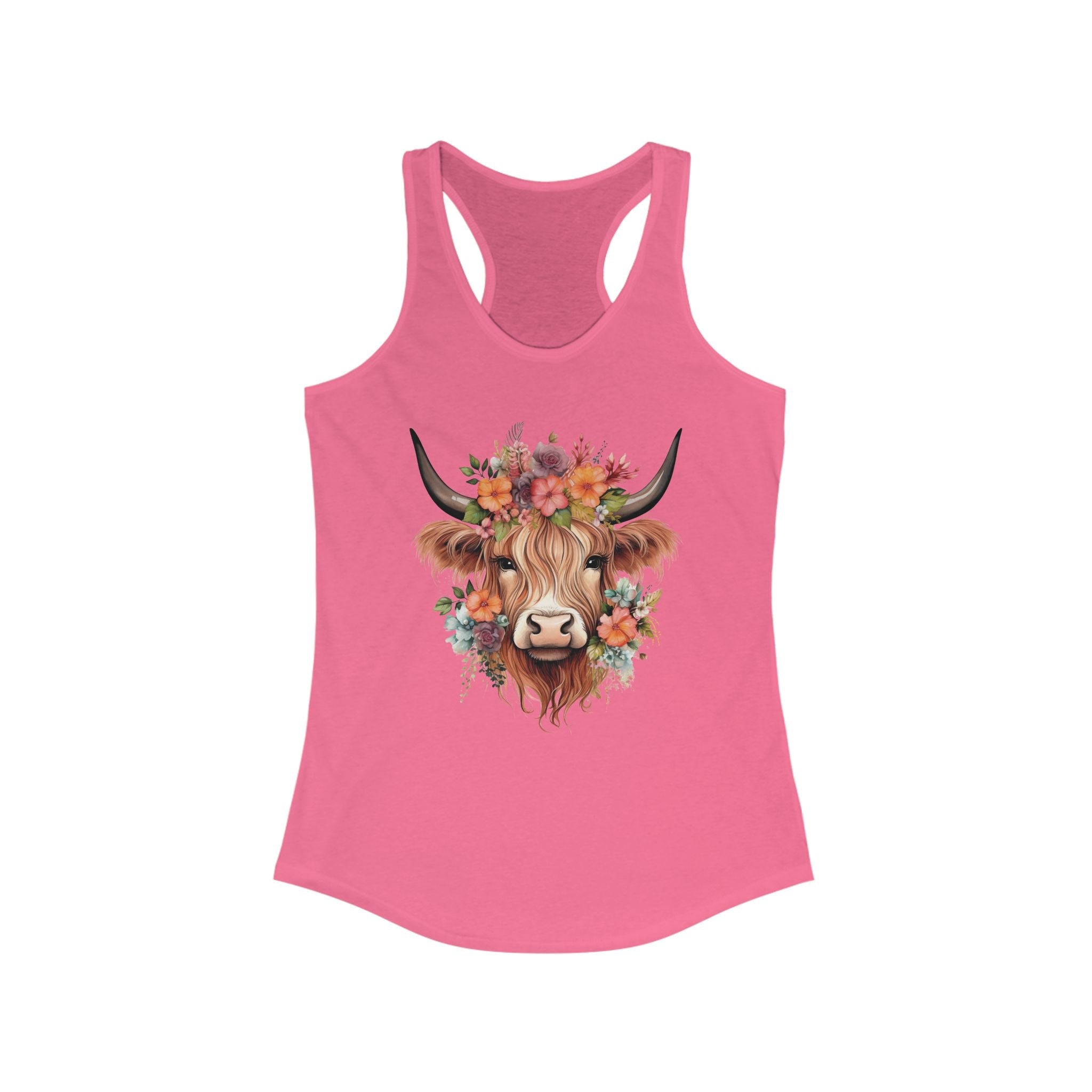 Homestead Women's Racerback Tank - Cow | Tank Top by atgodanddesigns