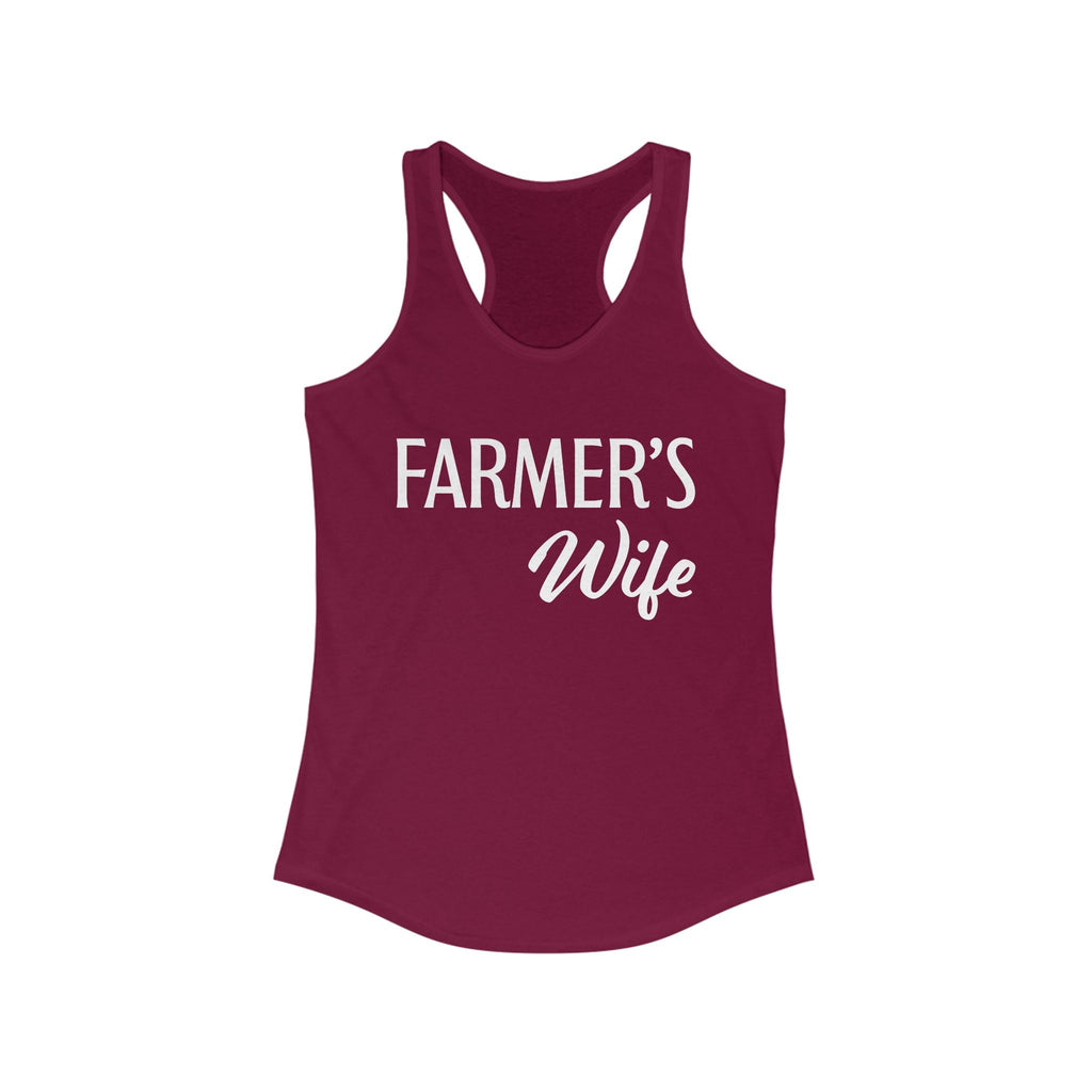 Homestead Women's Racerback Tank - Farmers Wife | Tank Top by atgodanddesigns