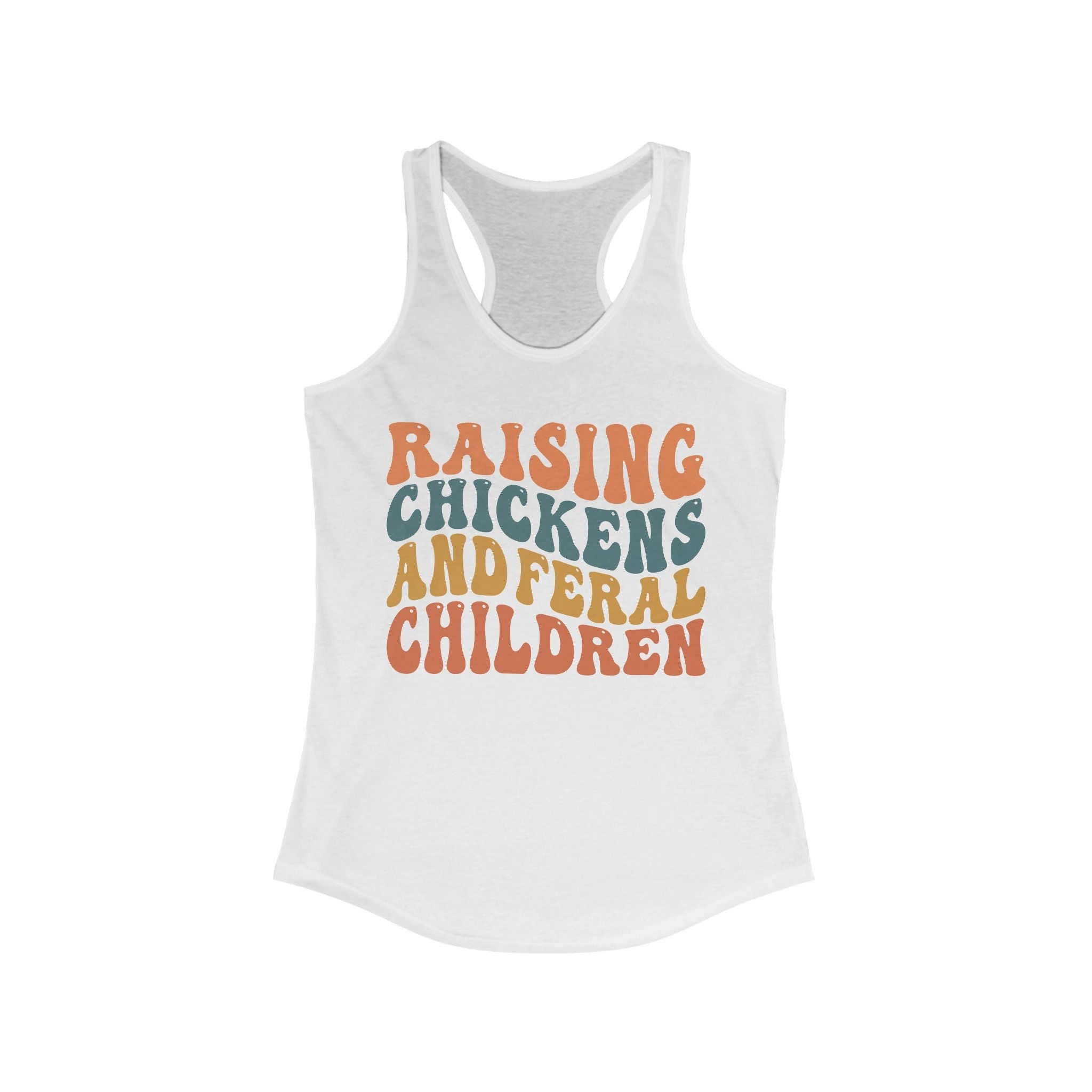 Homestead Women's Racerback Tank - Raising Chickens & Feral Children | Tank Top by atgodanddesigns