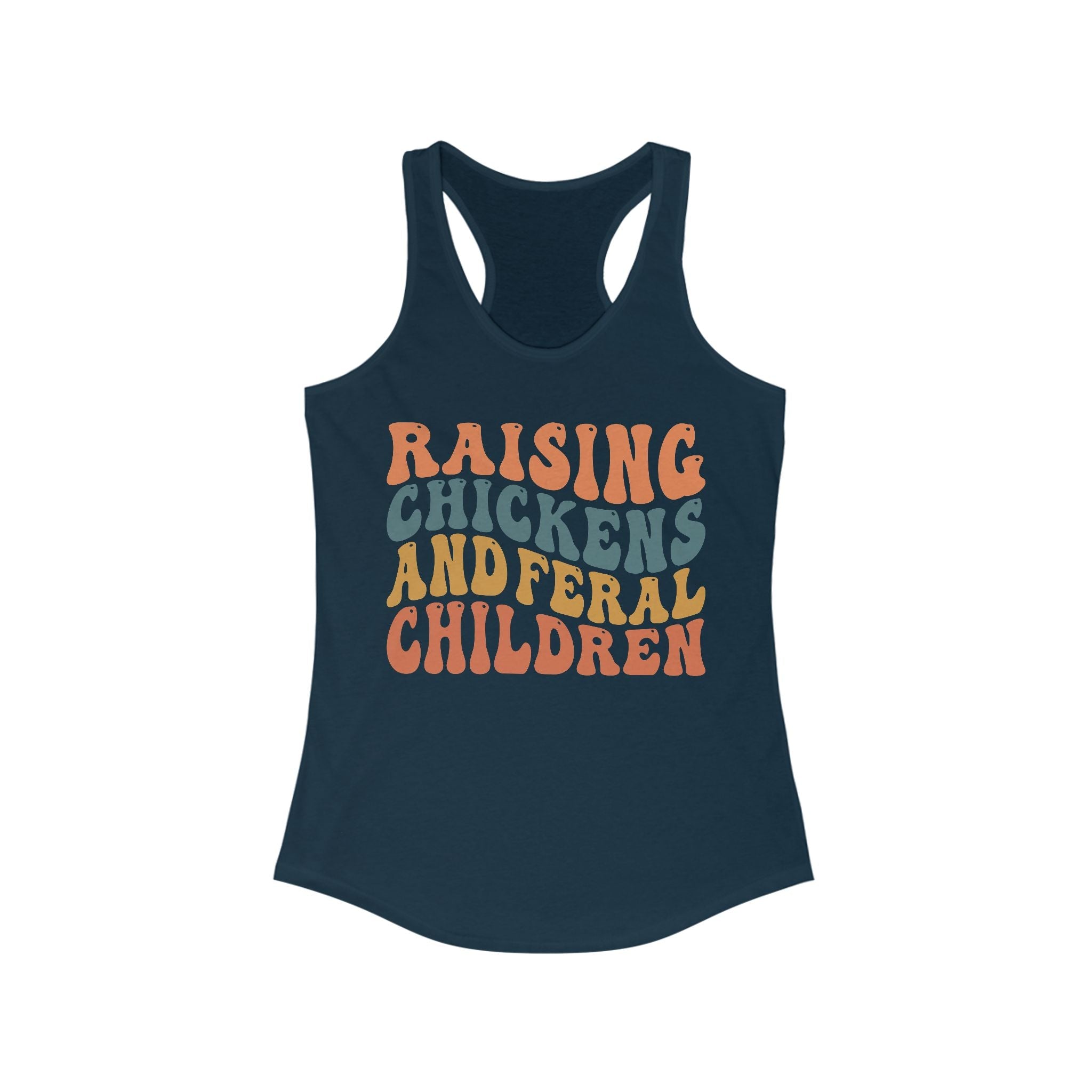 Homestead Women's Racerback Tank - Raising Chickens & Feral Children | Tank Top by atgodanddesigns