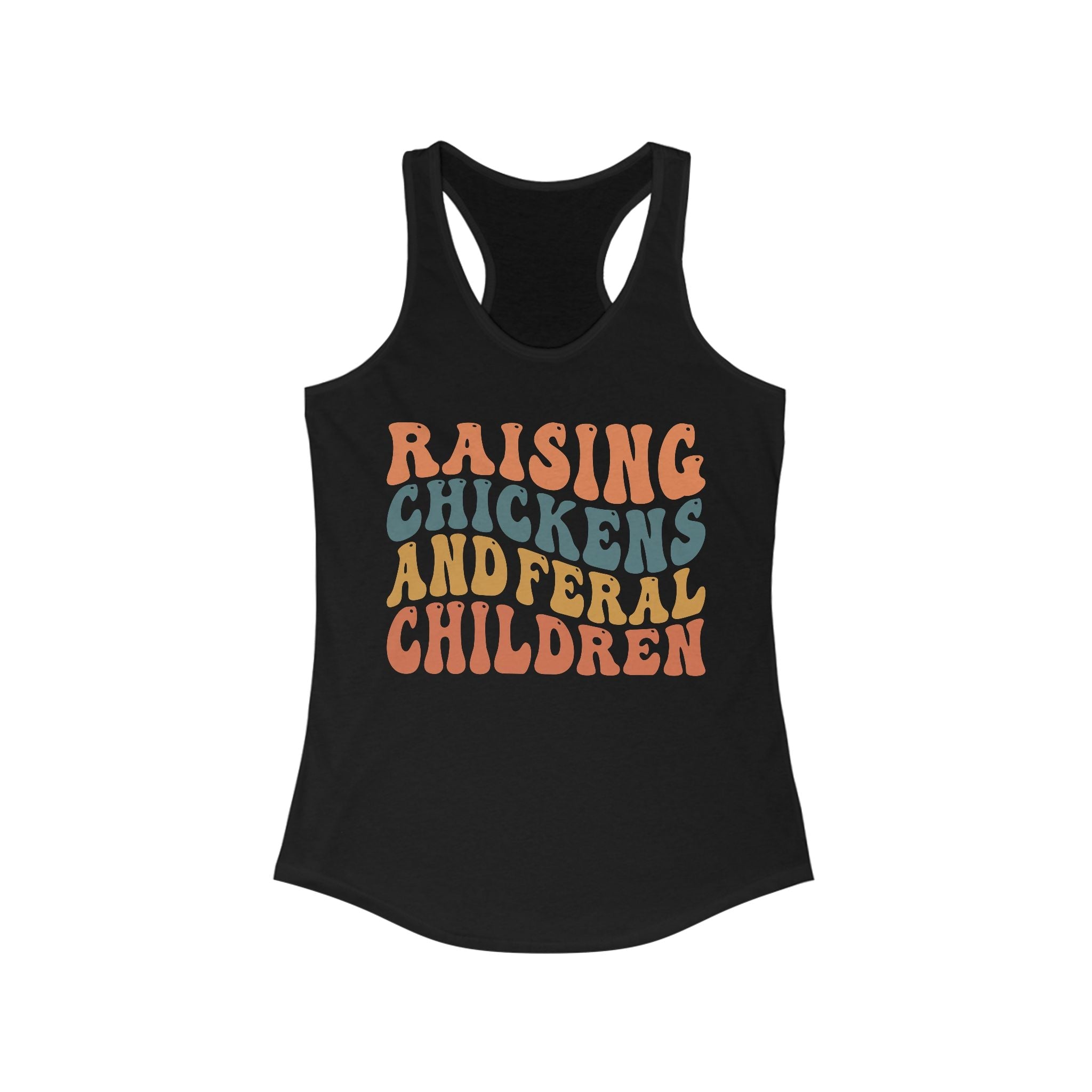 Homestead Women's Racerback Tank - Raising Chickens & Feral Children | Tank Top by atgodanddesigns