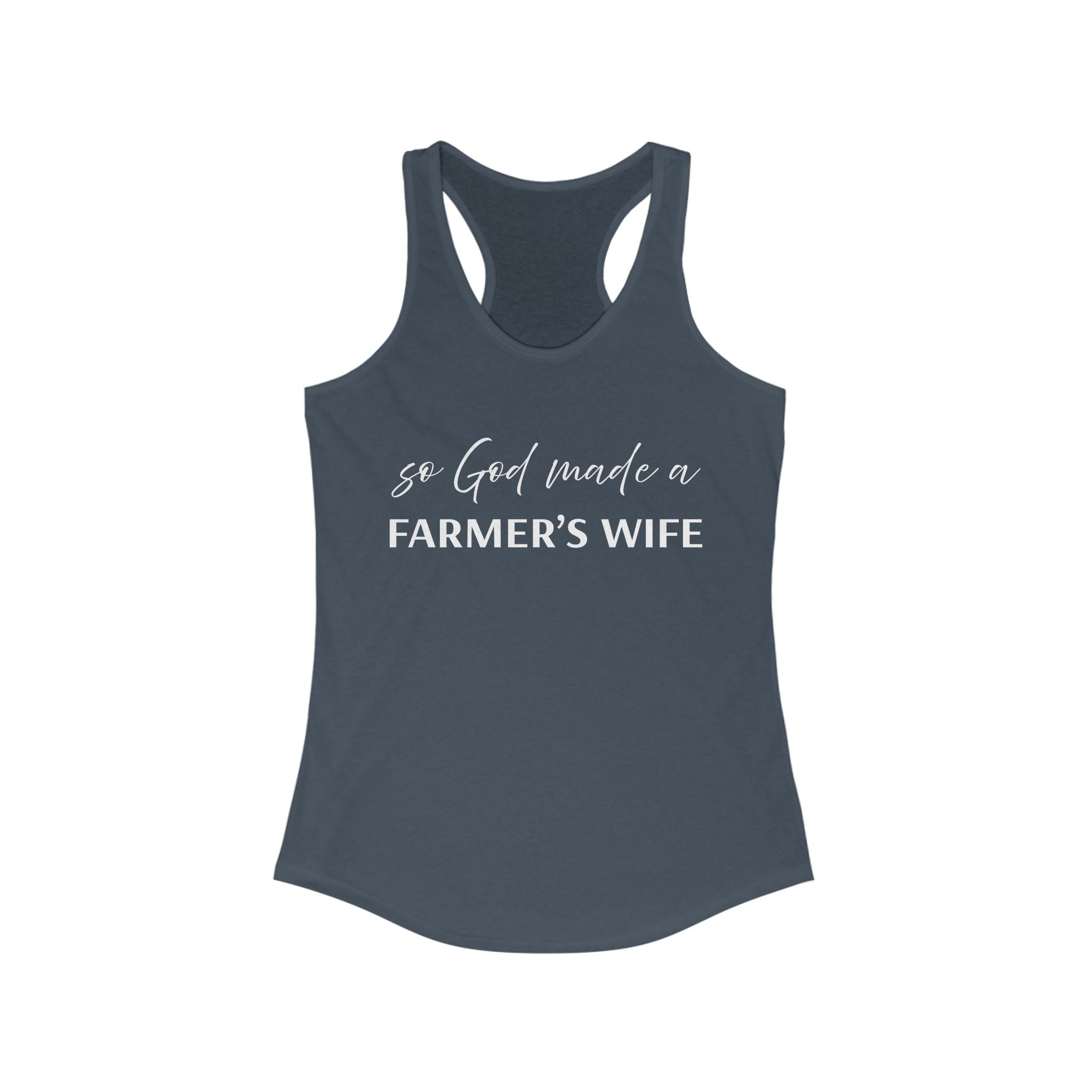 Homestead Women's Racerback Tank - So God Made A Farmers Wife | Tank Top by atgodanddesigns