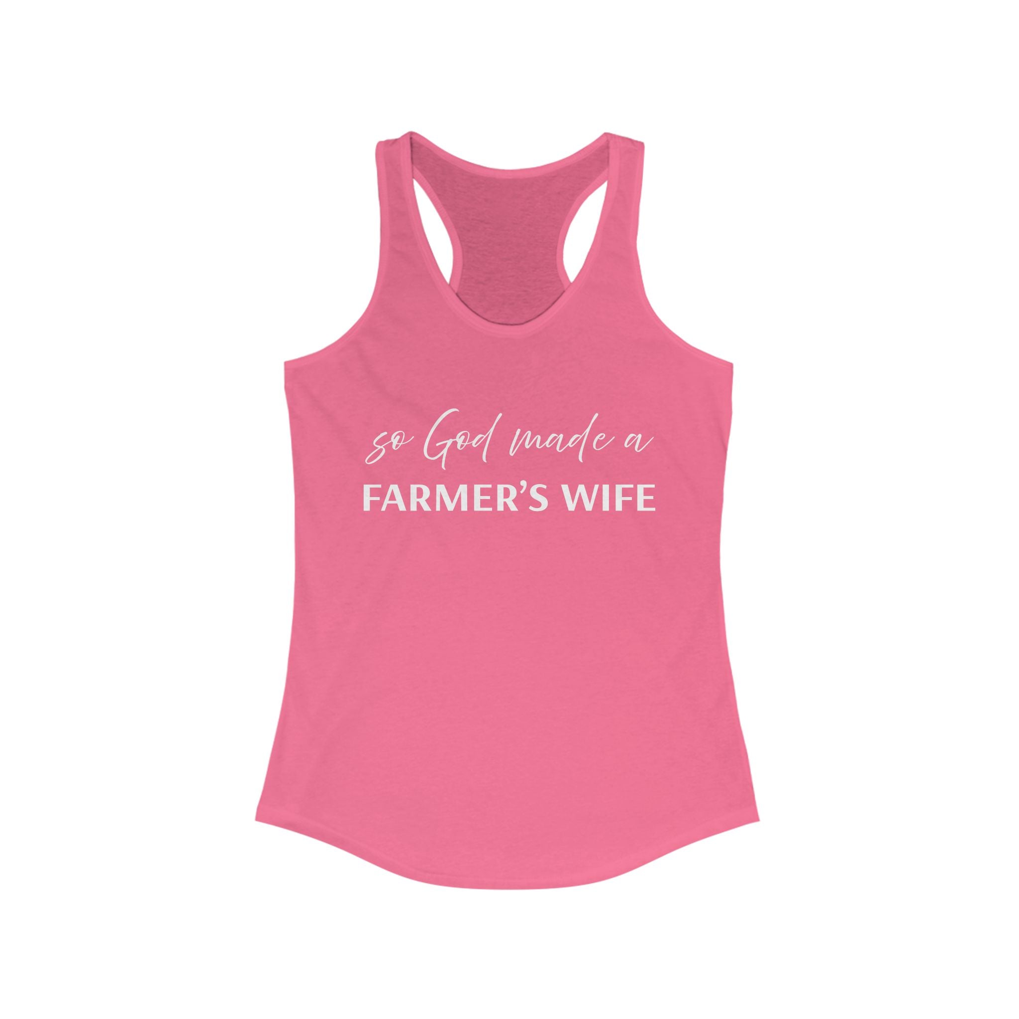Homestead Women's Racerback Tank - So God Made A Farmers Wife | Tank Top by atgodanddesigns