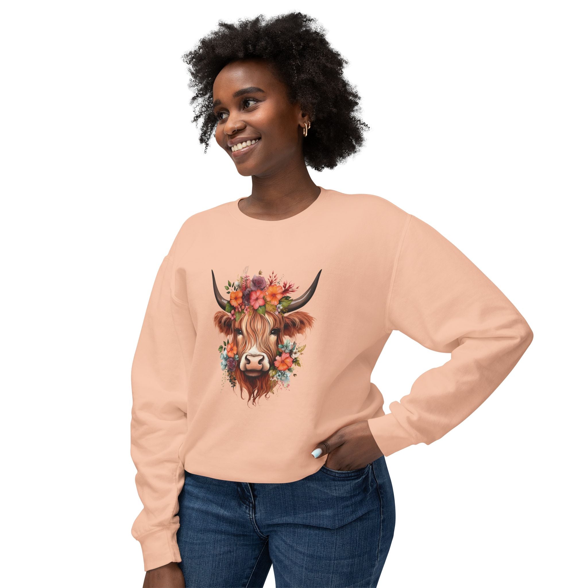 Homestead Women's Sweatshirt - Cow | Sweatshirt by atgodanddesigns