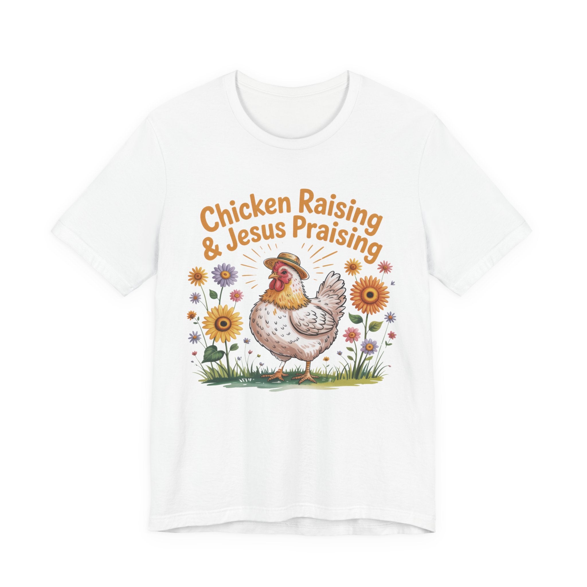 Homestead Women's T-Shirt - Chicken Raising & Jesus Praising | T-Shirt by atgodanddesigns