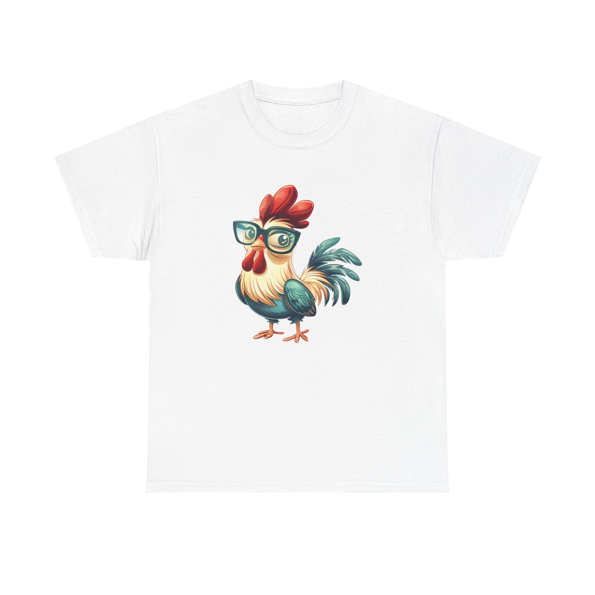 Homestead Women's T-Shirt - Chicken With Glasses | T-Shirt by atgodanddesigns