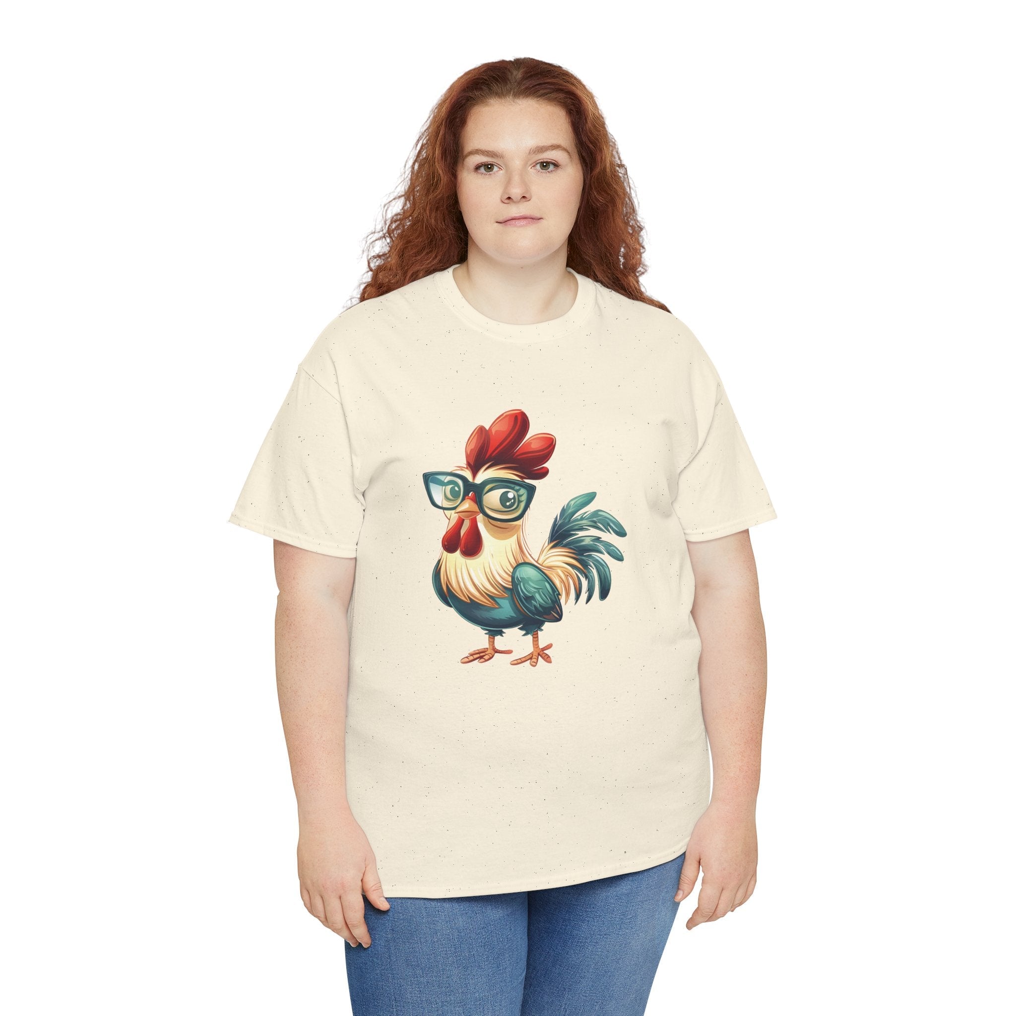 Homestead Women's T-Shirt - Chicken With Glasses | T-Shirt by atgodanddesigns