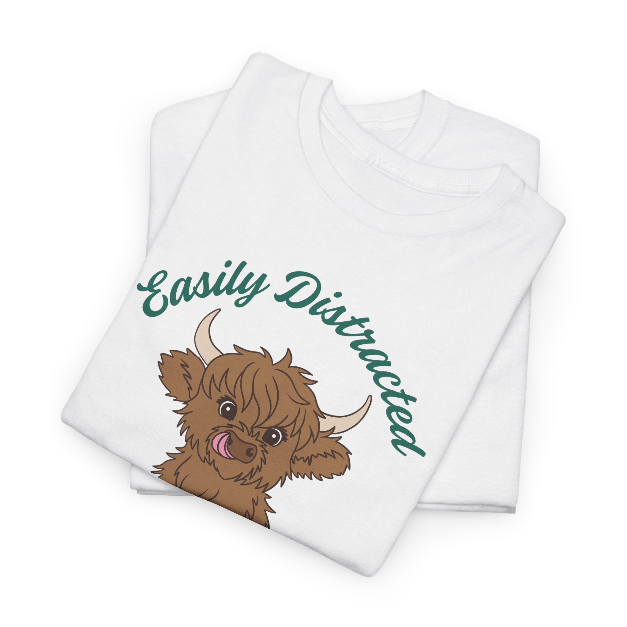 Homestead Women's T-Shirt - Easily Distracted by Cows | T-Shirt by atgodanddesigns