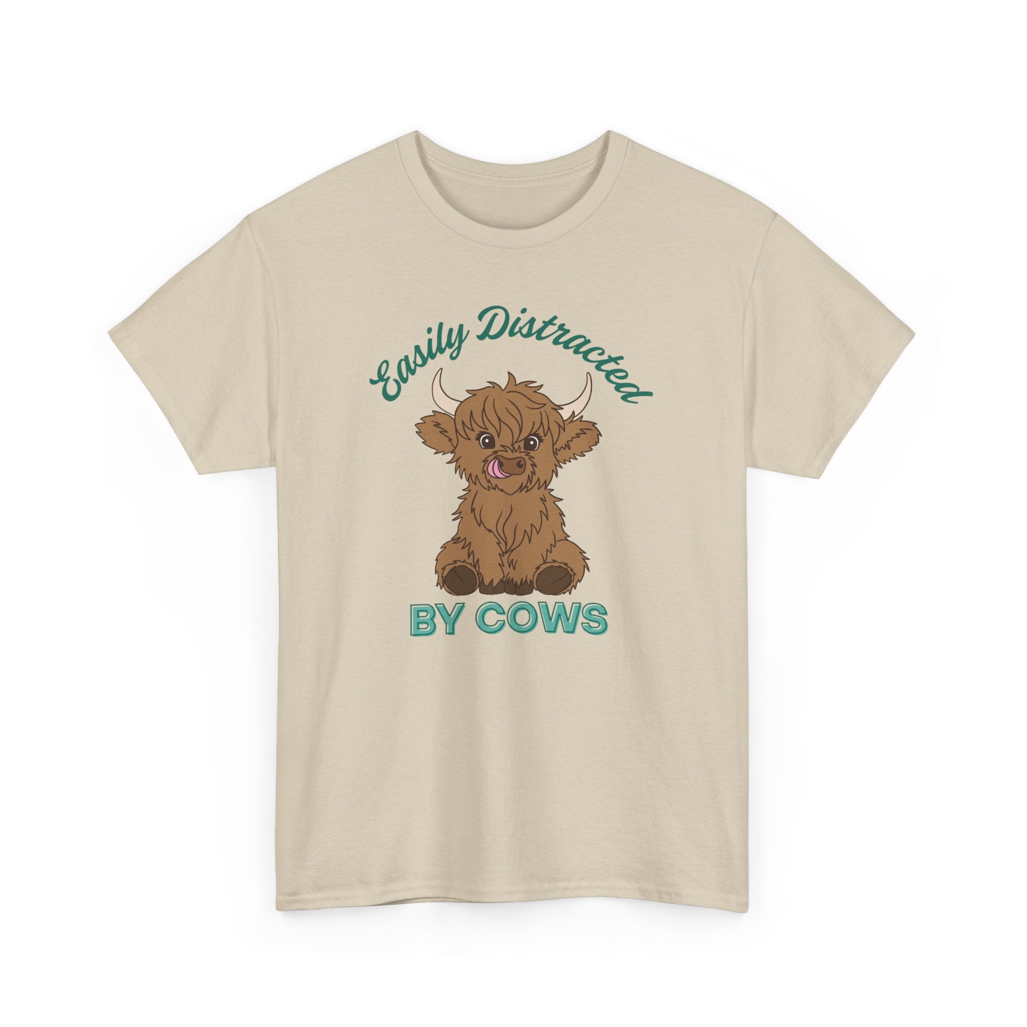 Homestead Women's T-Shirt - Easily Distracted by Cows | T-Shirt by atgodanddesigns