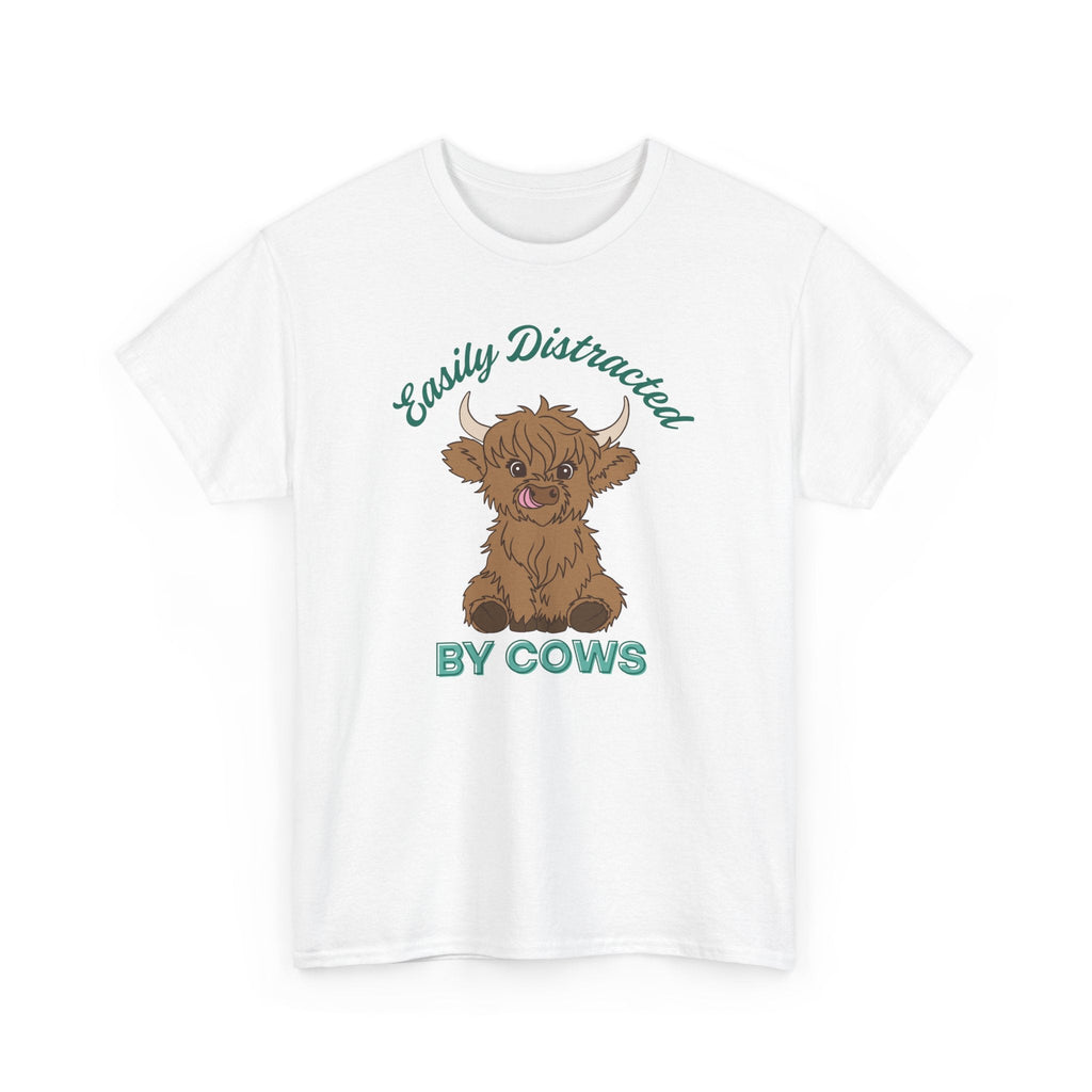 Homestead Women's T-Shirt - Easily Distracted by Cows | T-Shirt by atgodanddesigns