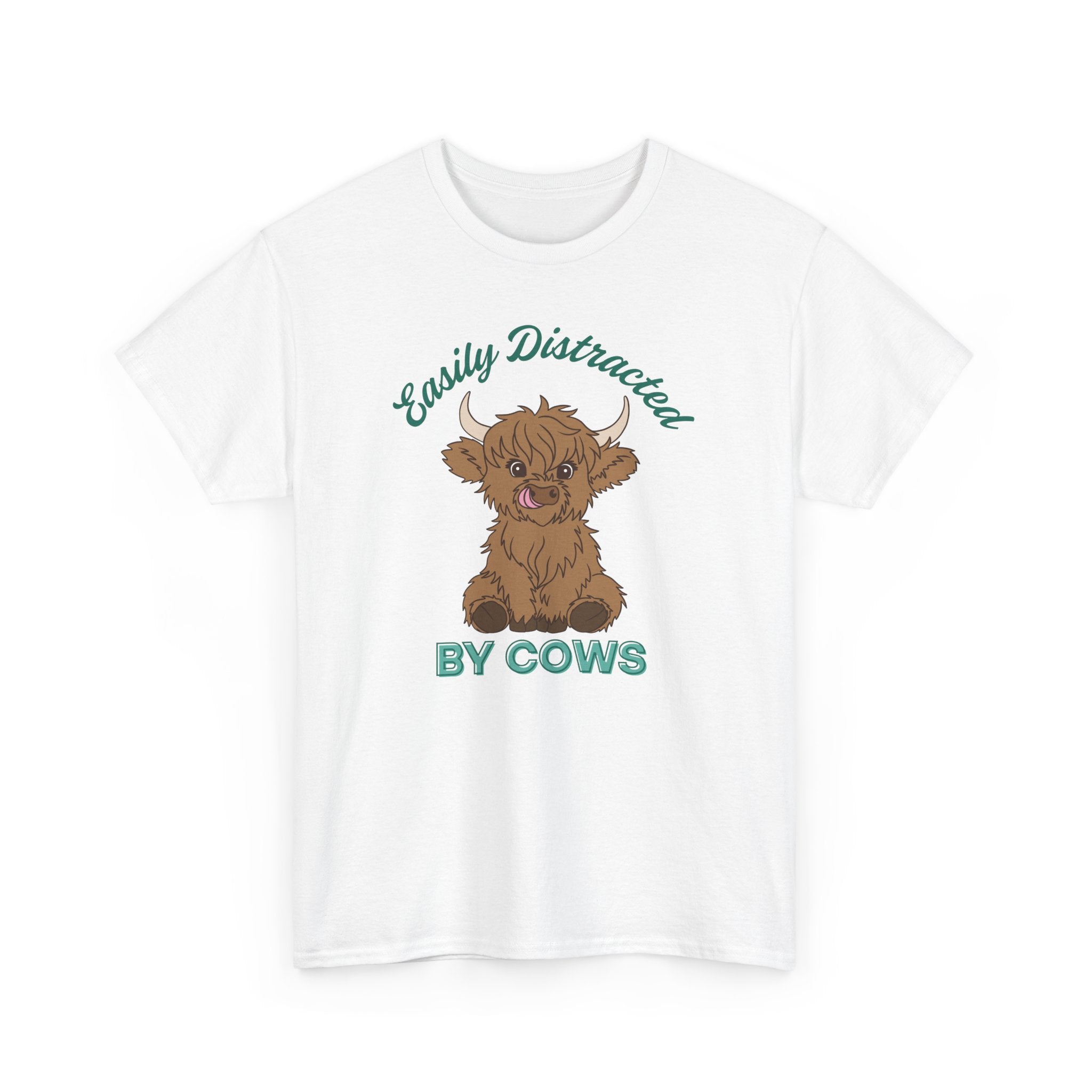 Homestead Women's T-Shirt - Easily Distracted by Cows | T-Shirt by atgodanddesigns