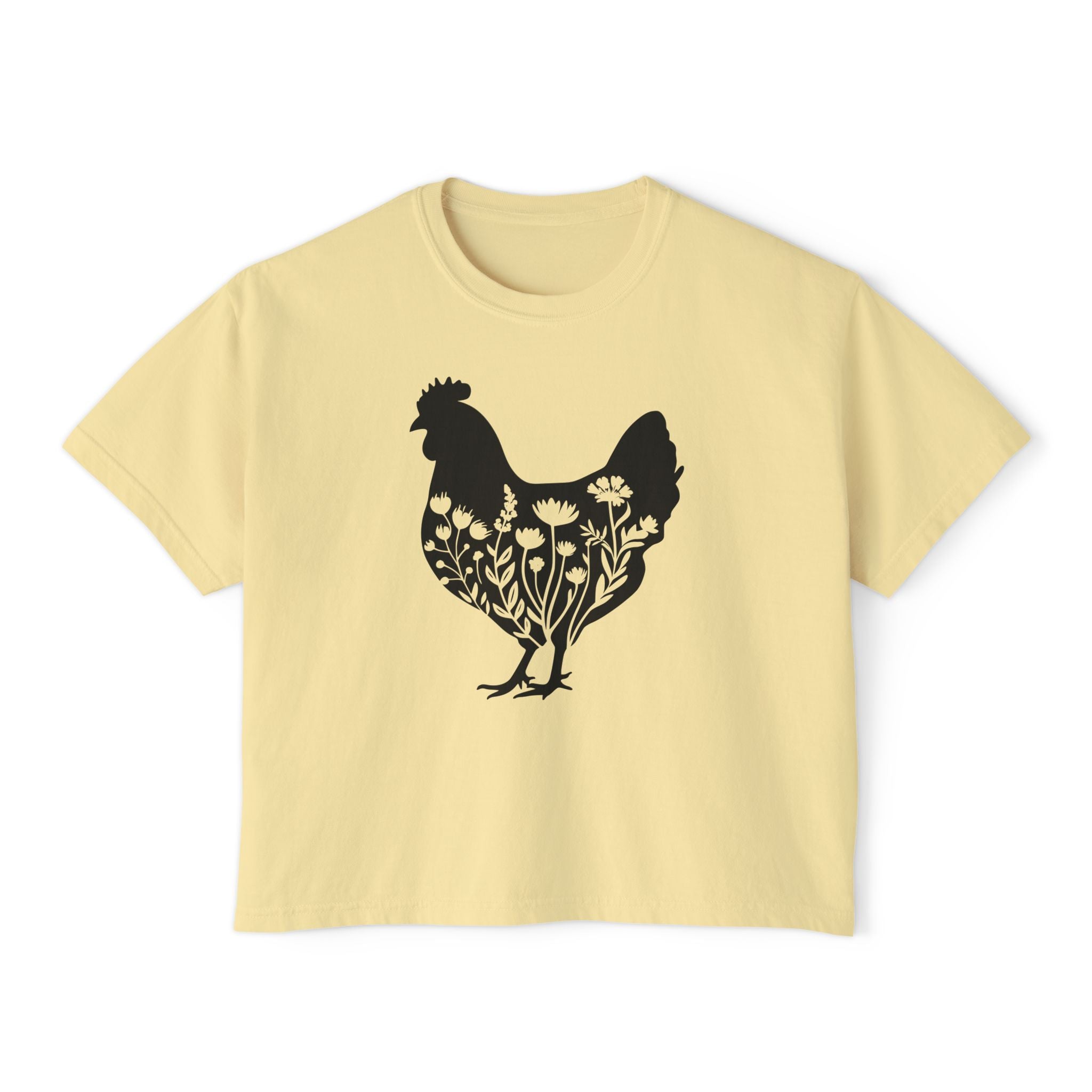 Homestead Women's T-Shirt - Floral Chicken | T-Shirt by atgodanddesigns