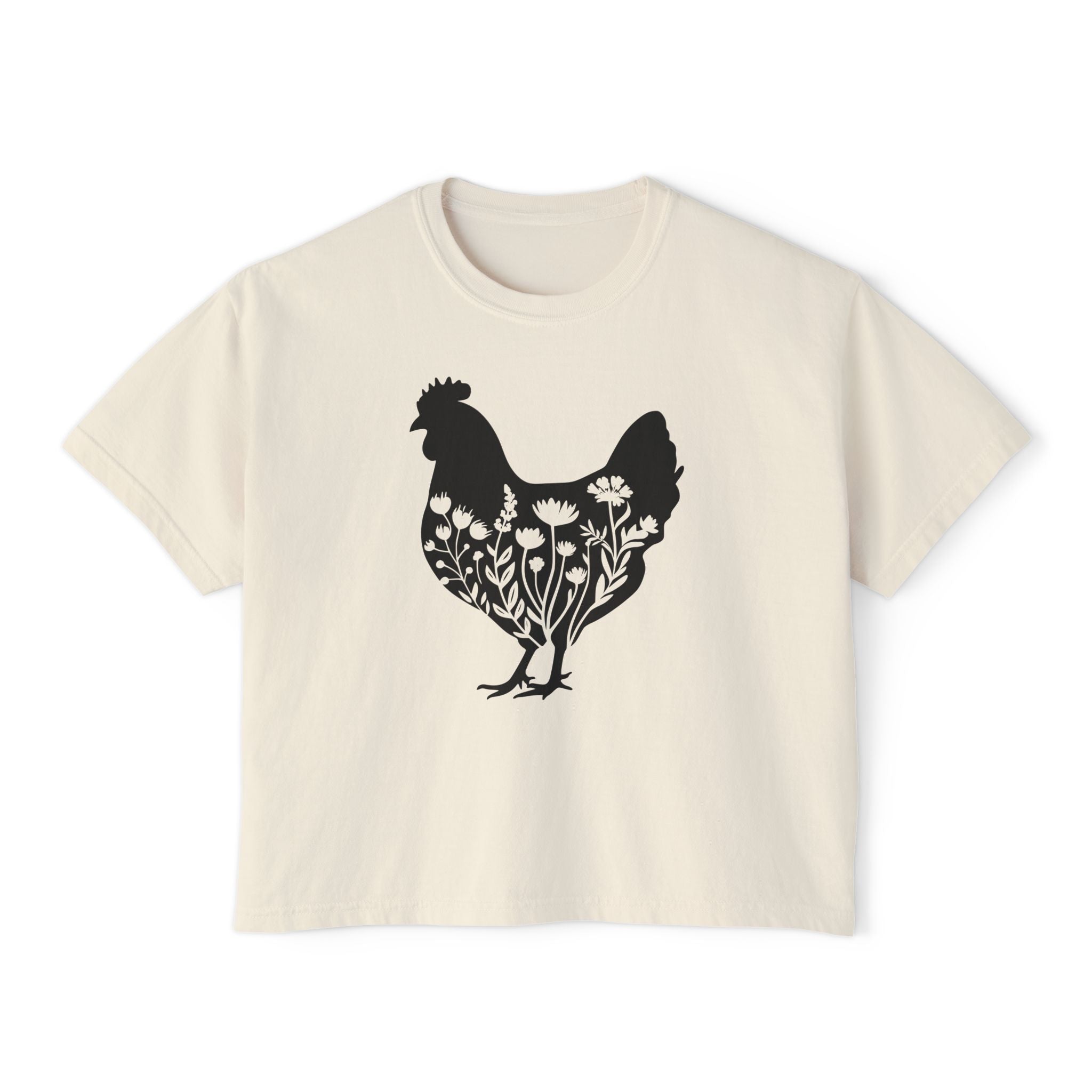 Homestead Women's T-Shirt - Floral Chicken | T-Shirt by atgodanddesigns