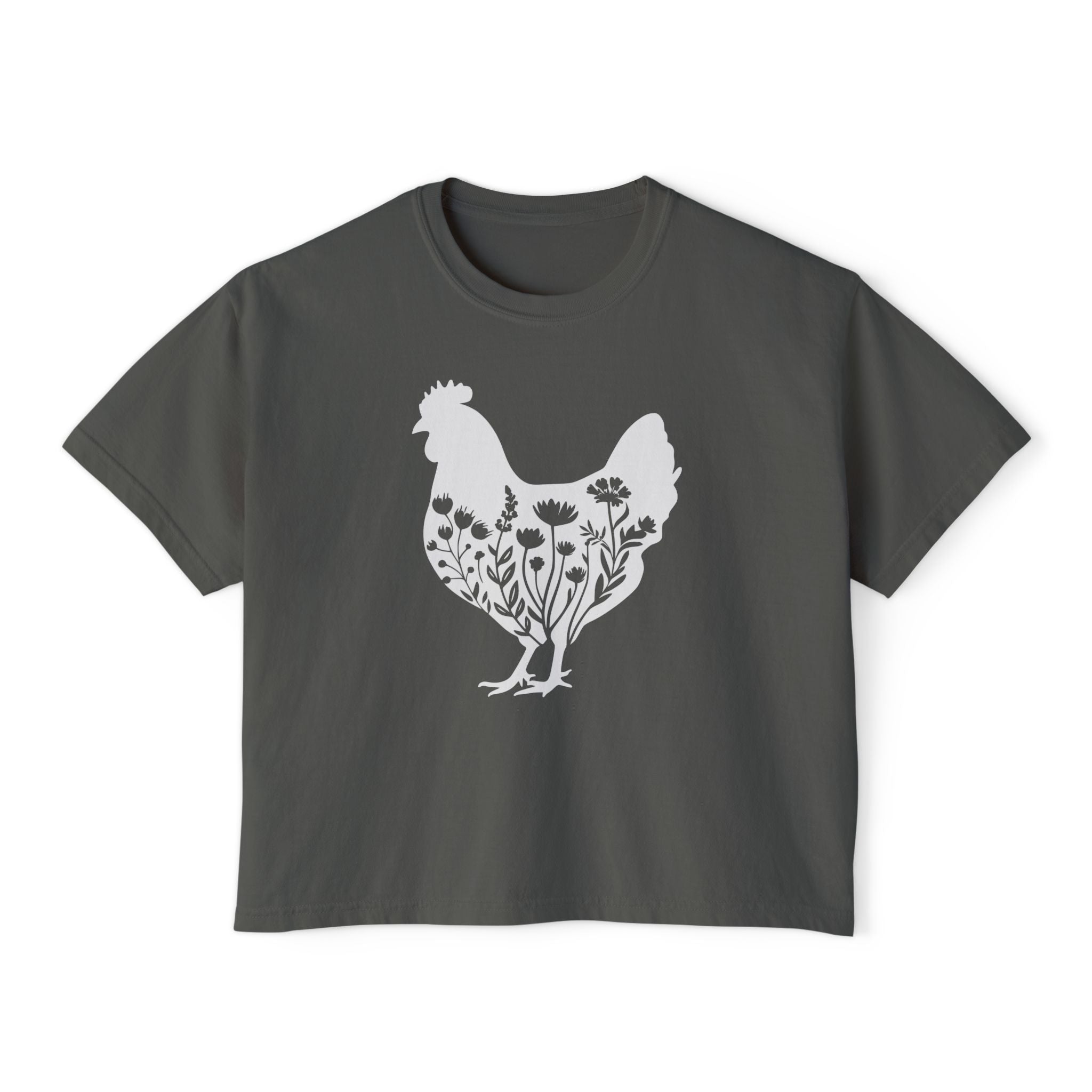 Homestead Women's T-Shirt - Floral Chicken | T-Shirt by atgodanddesigns