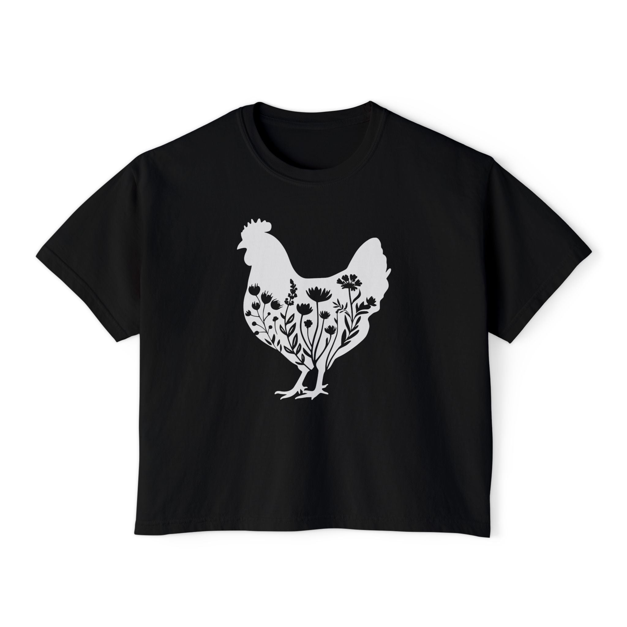 Homestead Women's T-Shirt - Floral Chicken | T-Shirt by atgodanddesigns