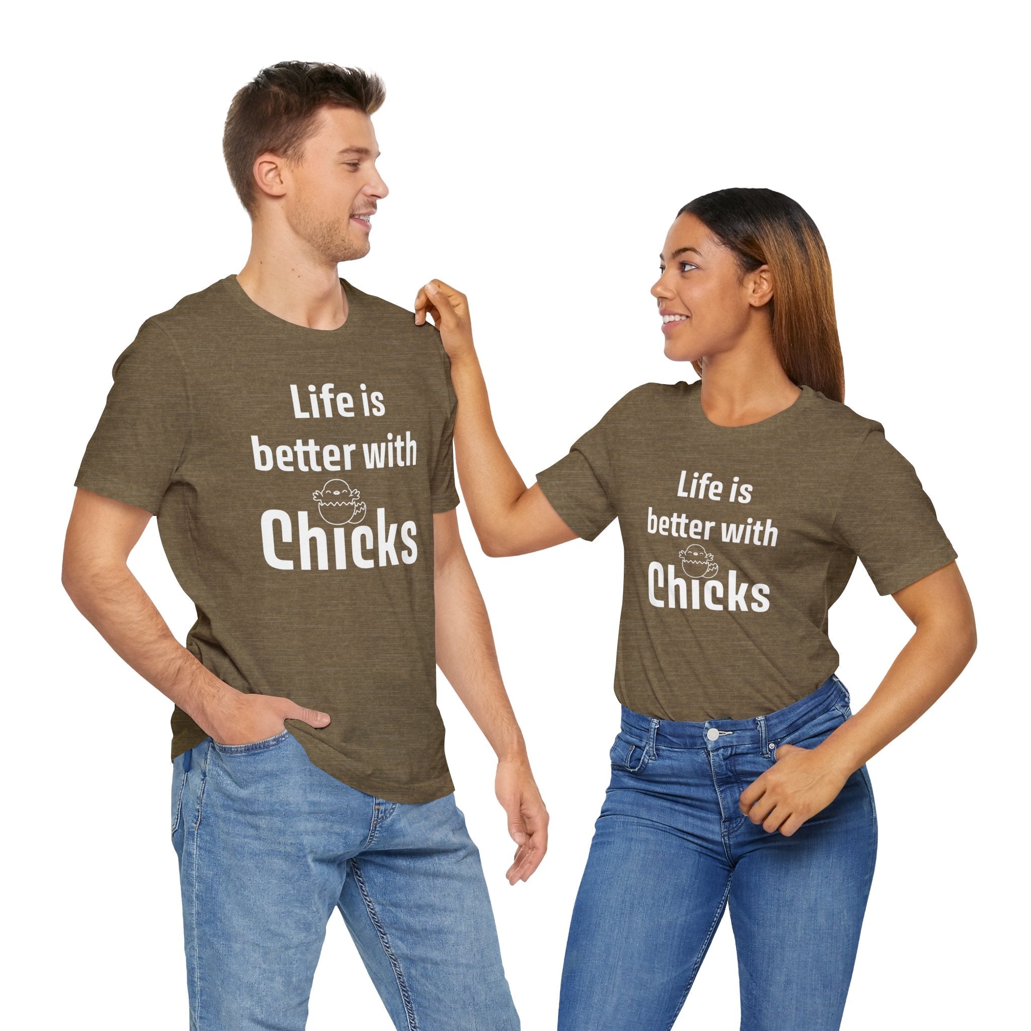 Homestead Women's T-Shirt - Life is better with chicks | T-Shirt by atgodanddesigns