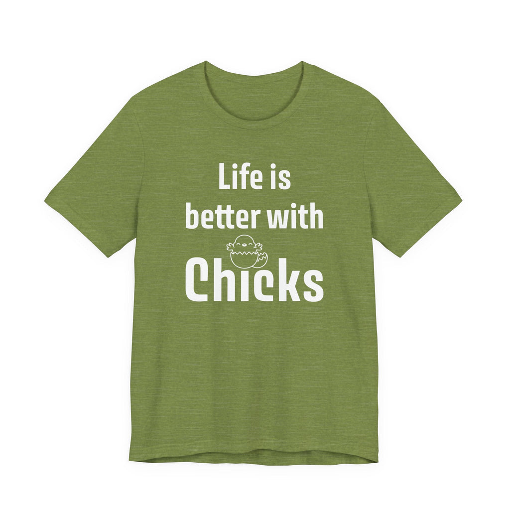Homestead Women's T-Shirt - Life is better with chicks | T-Shirt by atgodanddesigns
