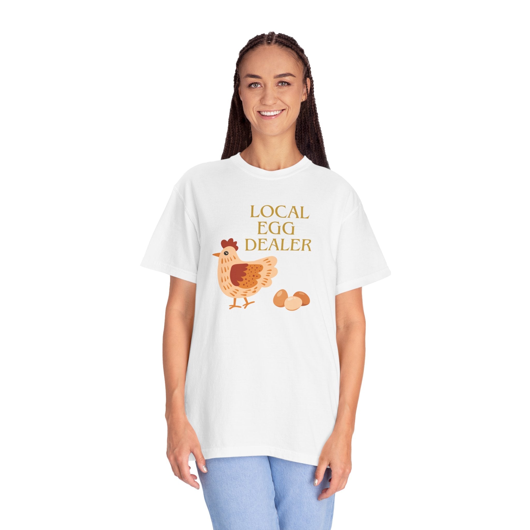 Homestead Women's T-Shirt - Local Egg Dealer | T-Shirt by atgodanddesigns