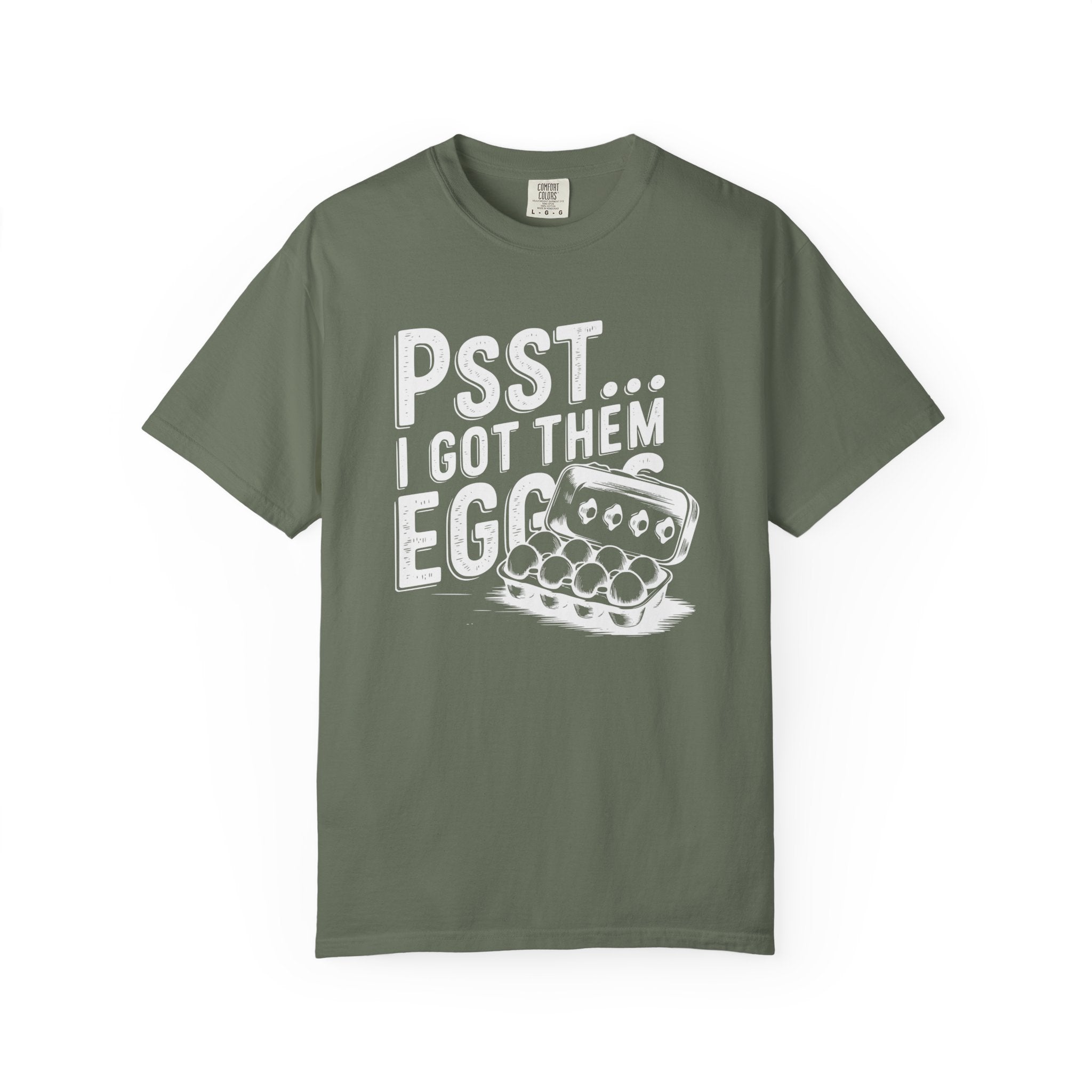 Homestead Women's T-Shirt - Psst...I Got Them Eggs | T-Shirt by atgodanddesigns