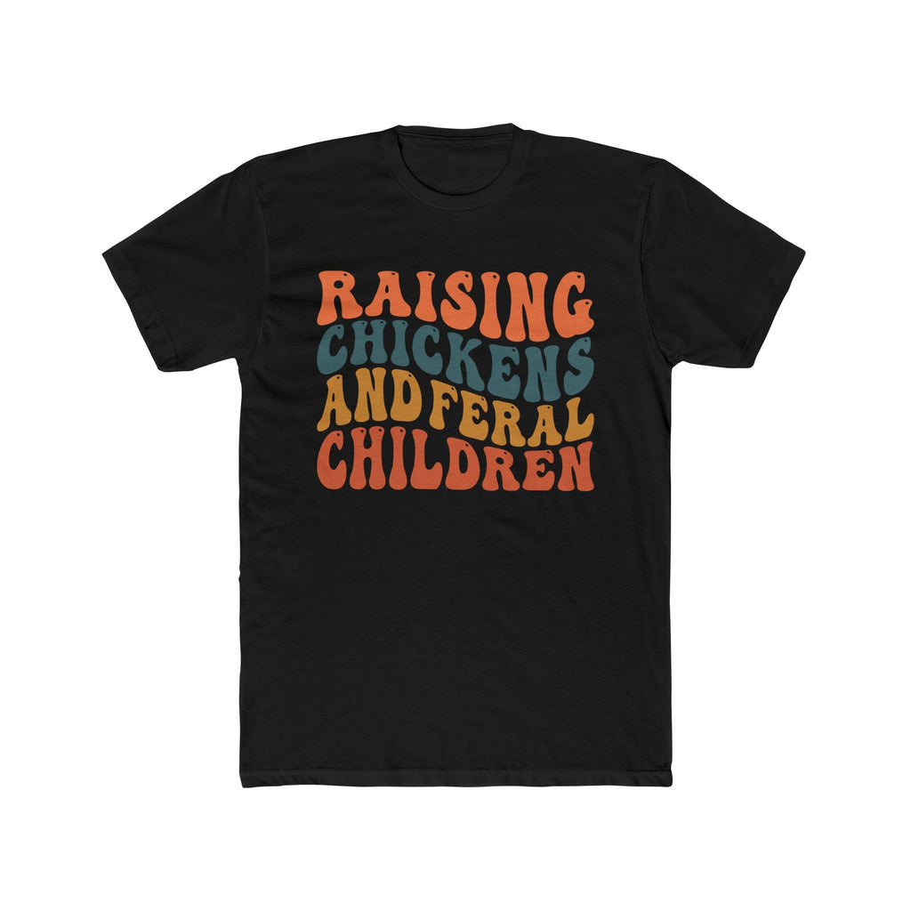 Homestead Women's T-Shirt - Raising Chickens & Feral Children | T-Shirt by atgodanddesigns