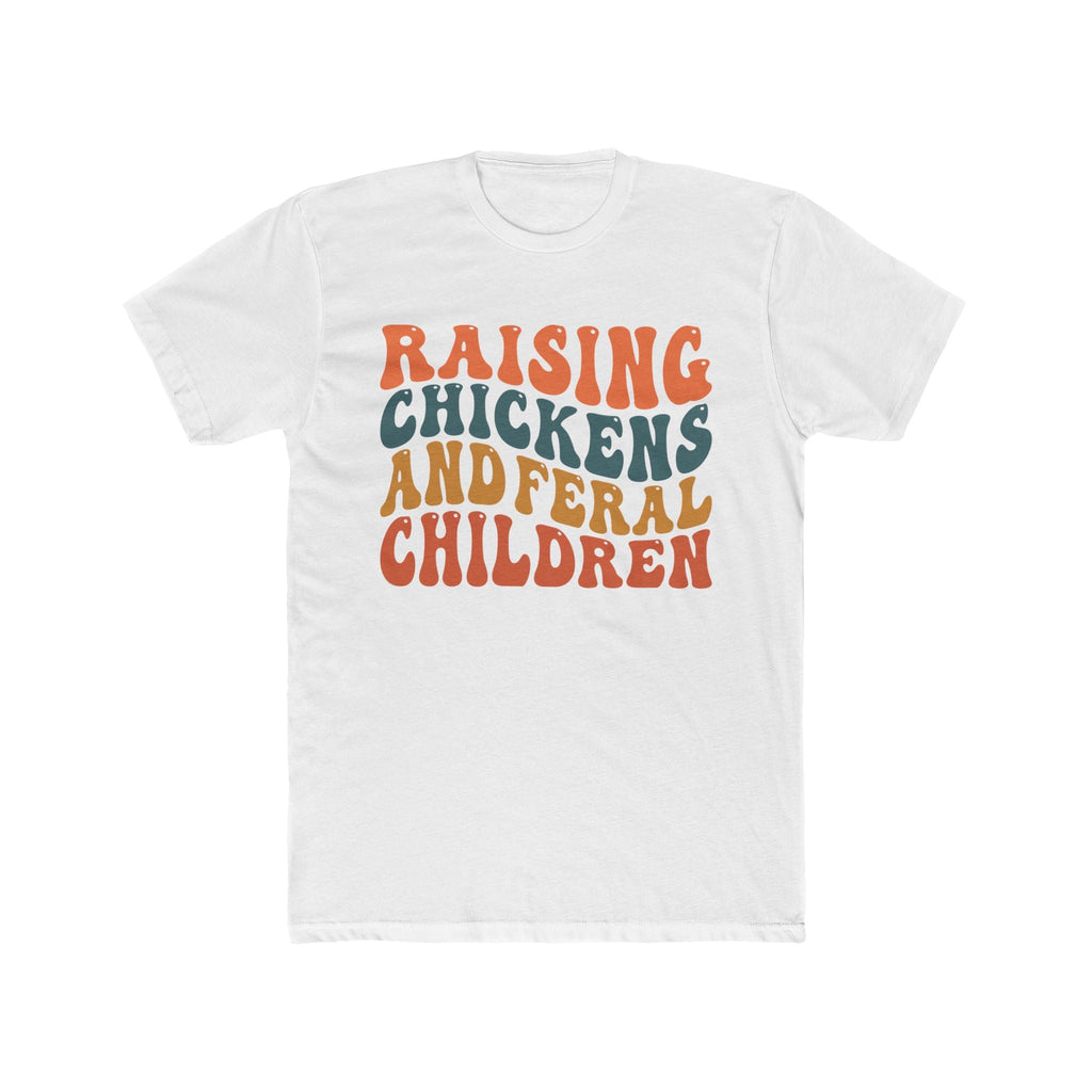 Homestead Women's T-Shirt - Raising Chickens & Feral Children | T-Shirt by atgodanddesigns
