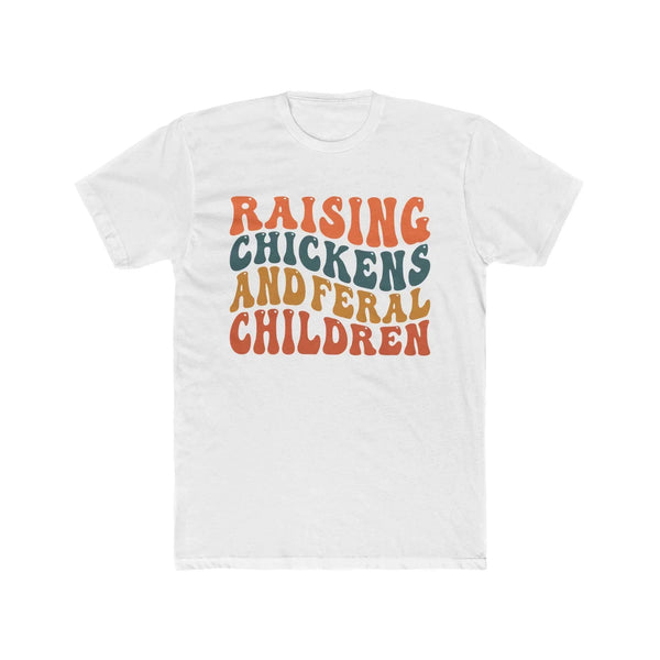 Homestead Women's T-Shirt - Raising Chickens & Feral Children | T-Shirt by atgodanddesigns