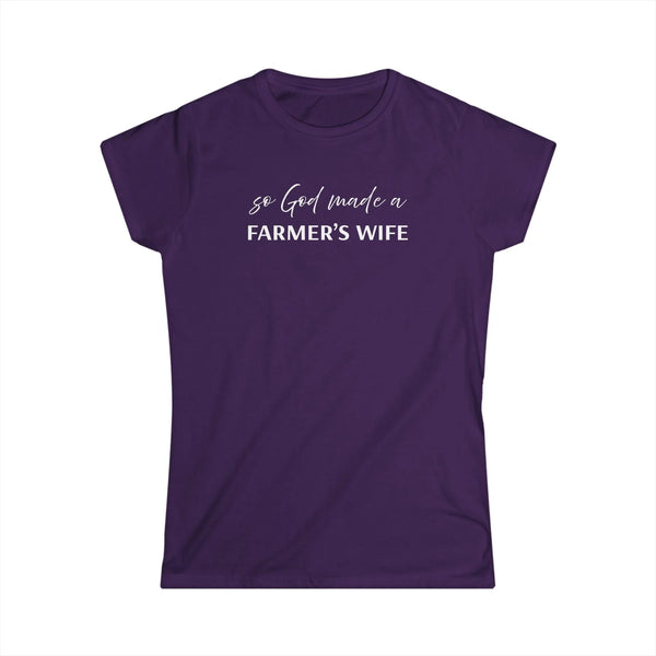 Homestead Women's T-Shirt - So God made a Farmers Wife | T-Shirt by atgodanddesigns