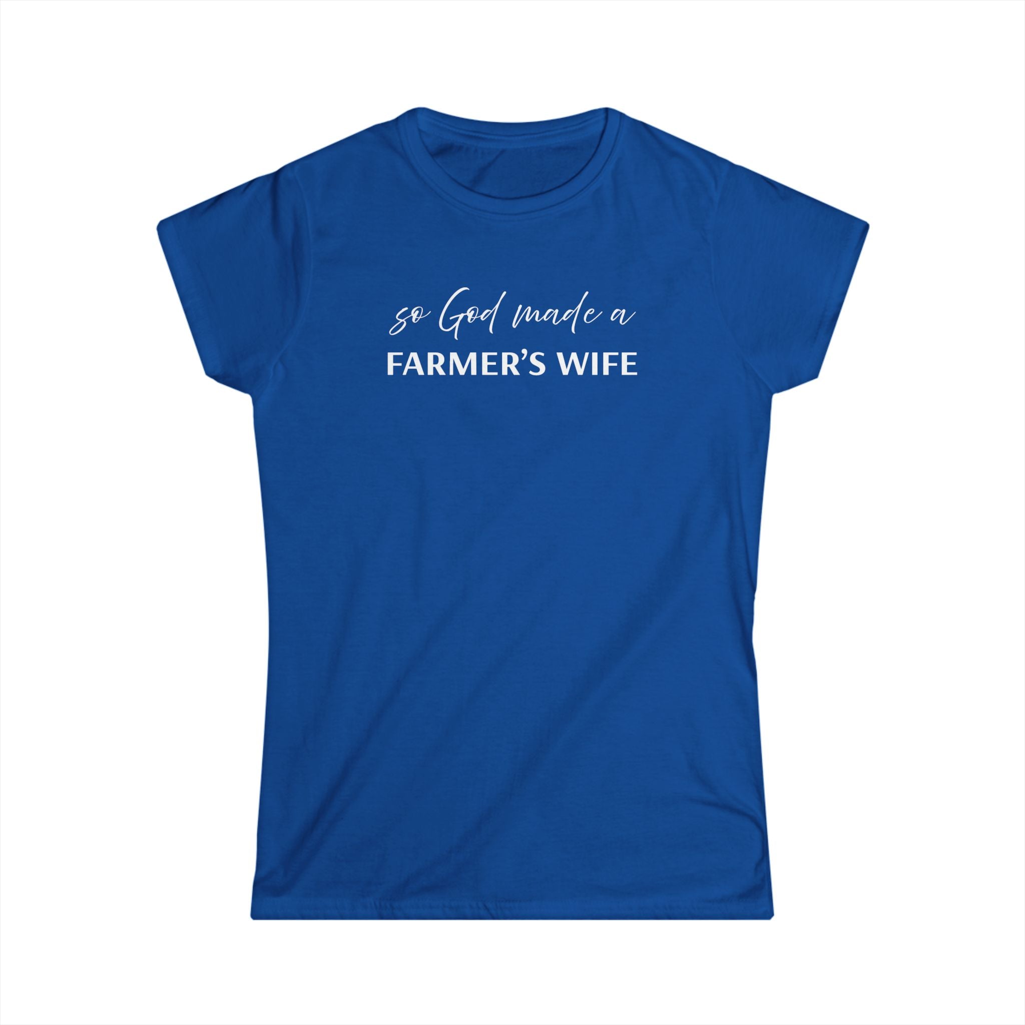 Homestead Women's T-Shirt - So God made a Farmers Wife | T-Shirt by atgodanddesigns