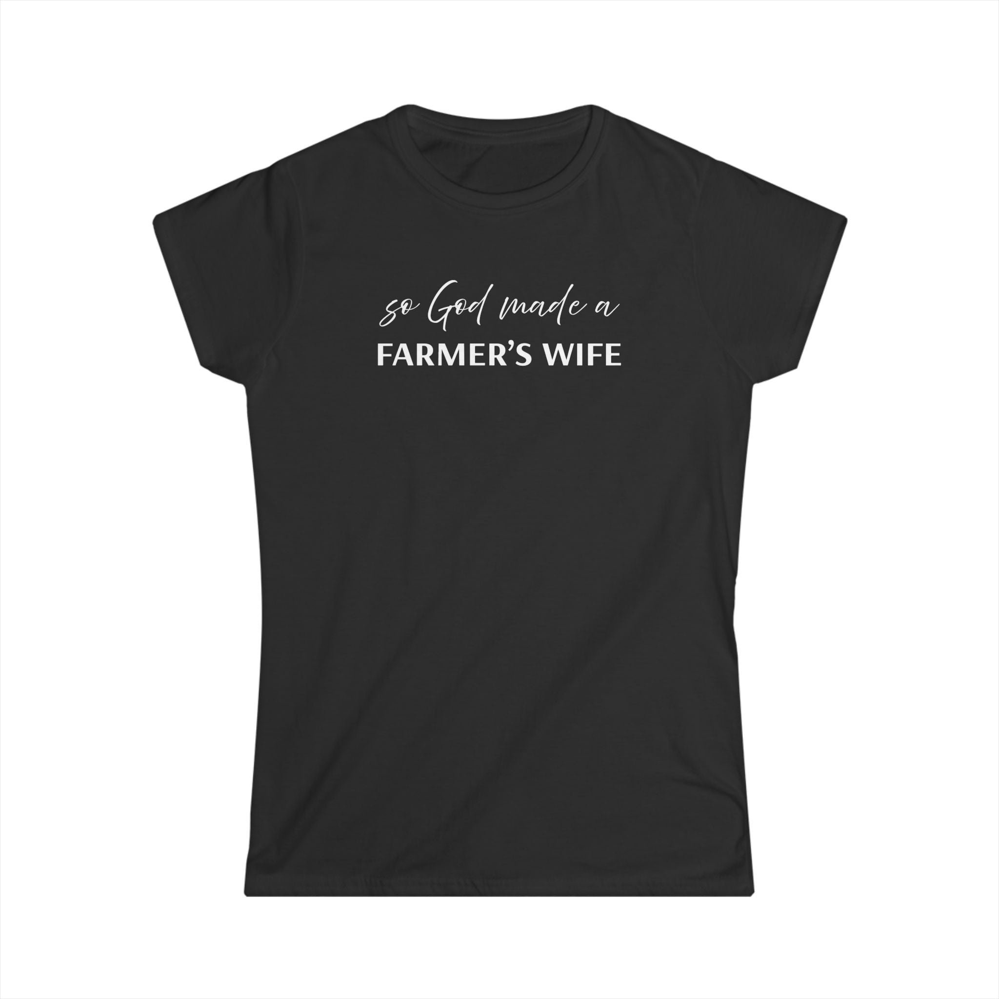 Homestead Women's T-Shirt - So God made a Farmers Wife | T-Shirt by atgodanddesigns