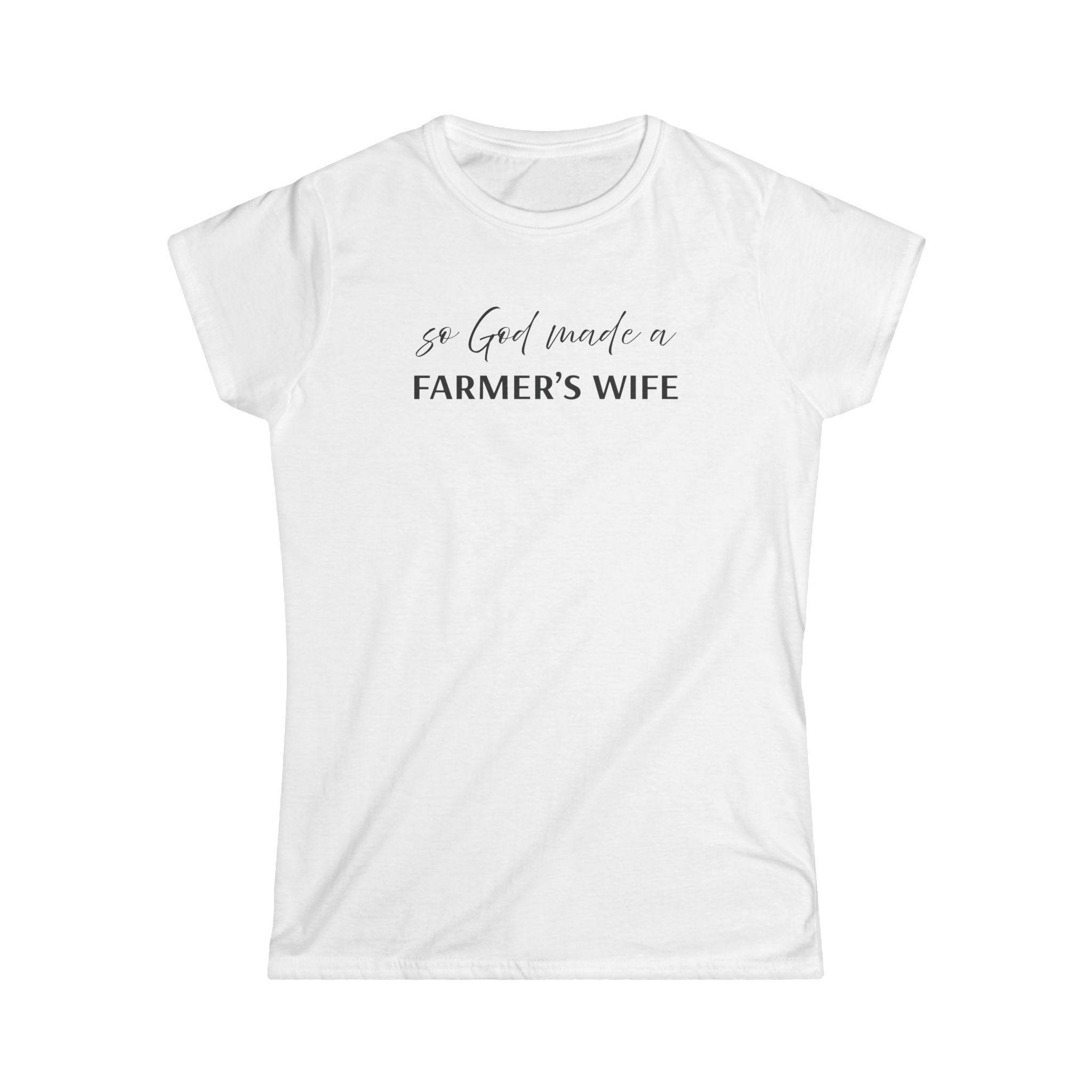 Homestead Women's T-Shirt - So God made a Farmers Wife | T-Shirt by atgodanddesigns