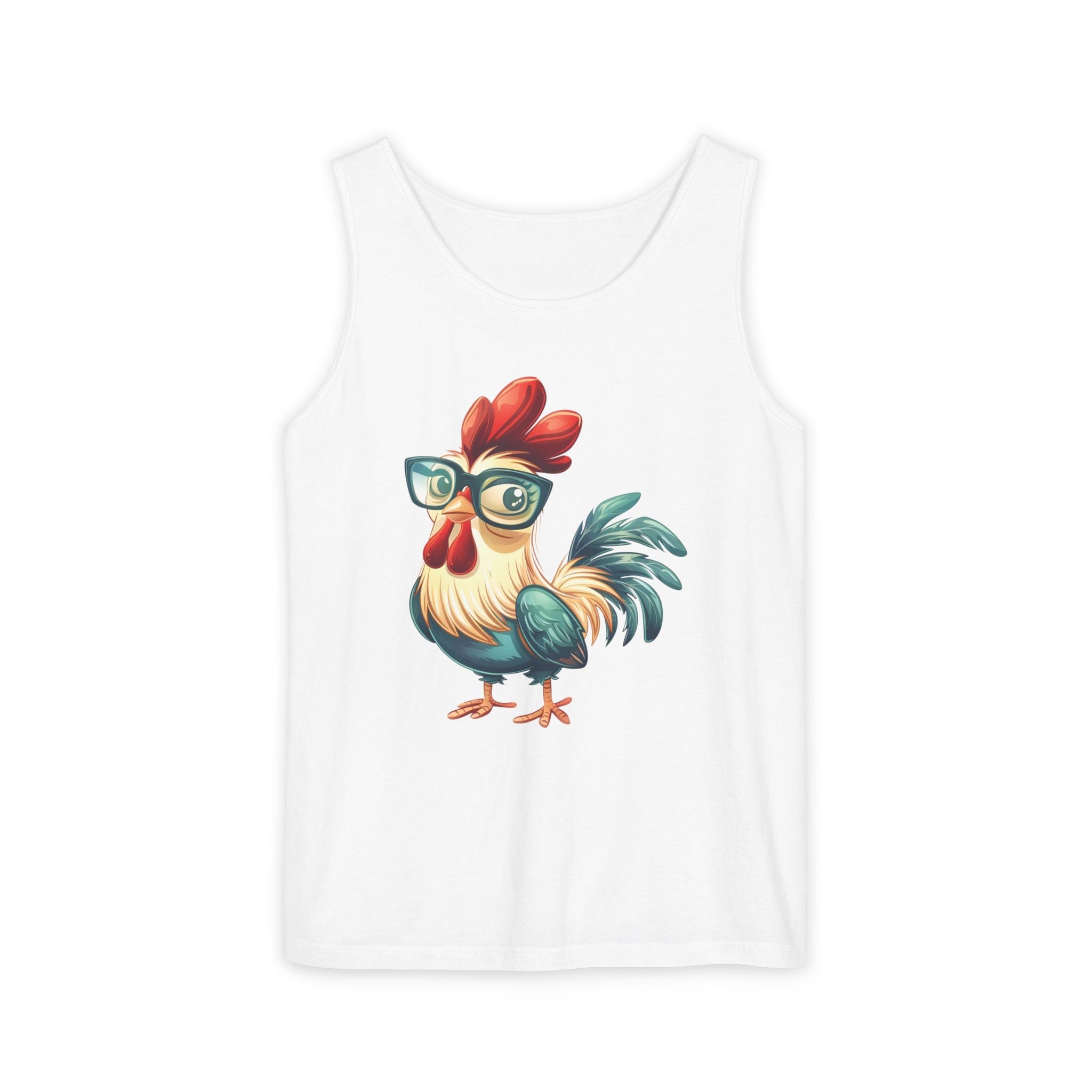 Homestead Women's Tank - Chicken With Glasses | Tank Top by atgodanddesigns