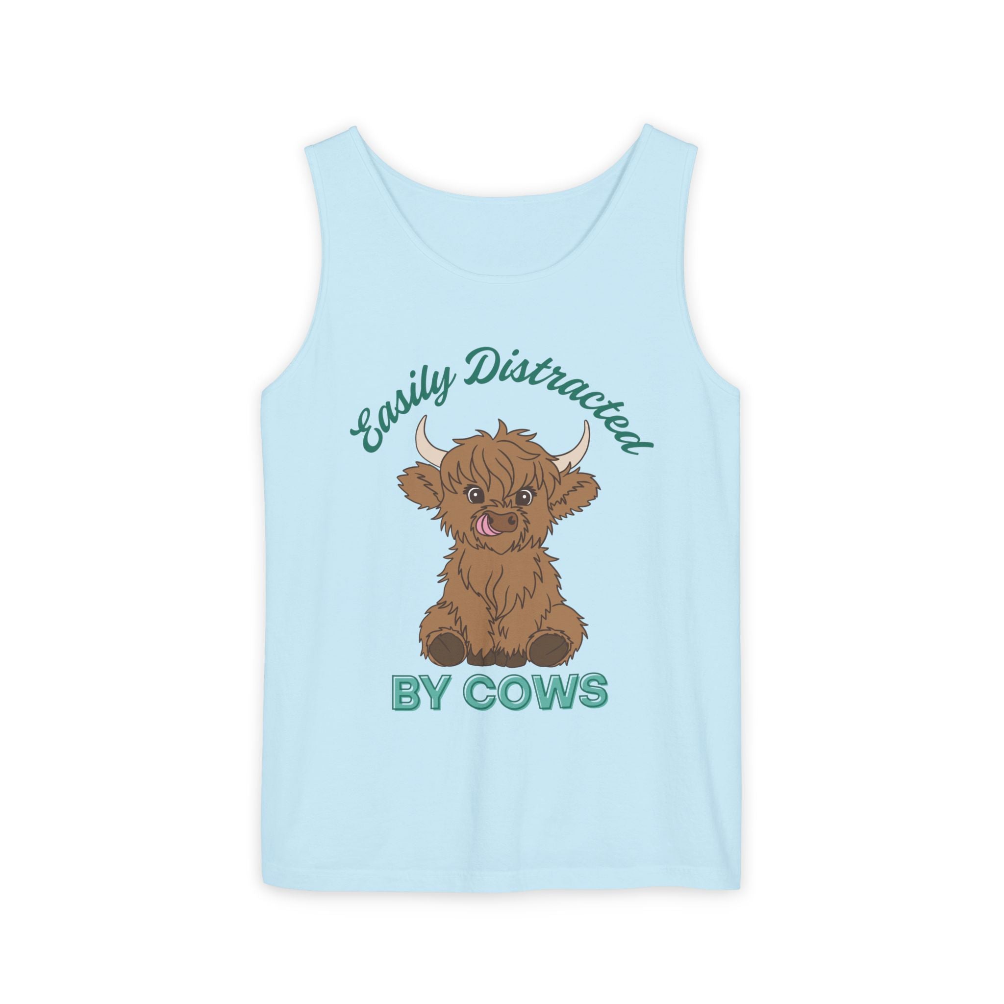 Homestead Women's Tank - Easily Distracted By Cows | Tank Top by atgodanddesigns