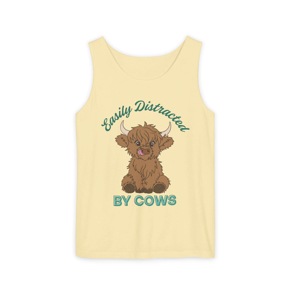 Homestead Women's Tank - Easily Distracted By Cows | Tank Top by atgodanddesigns