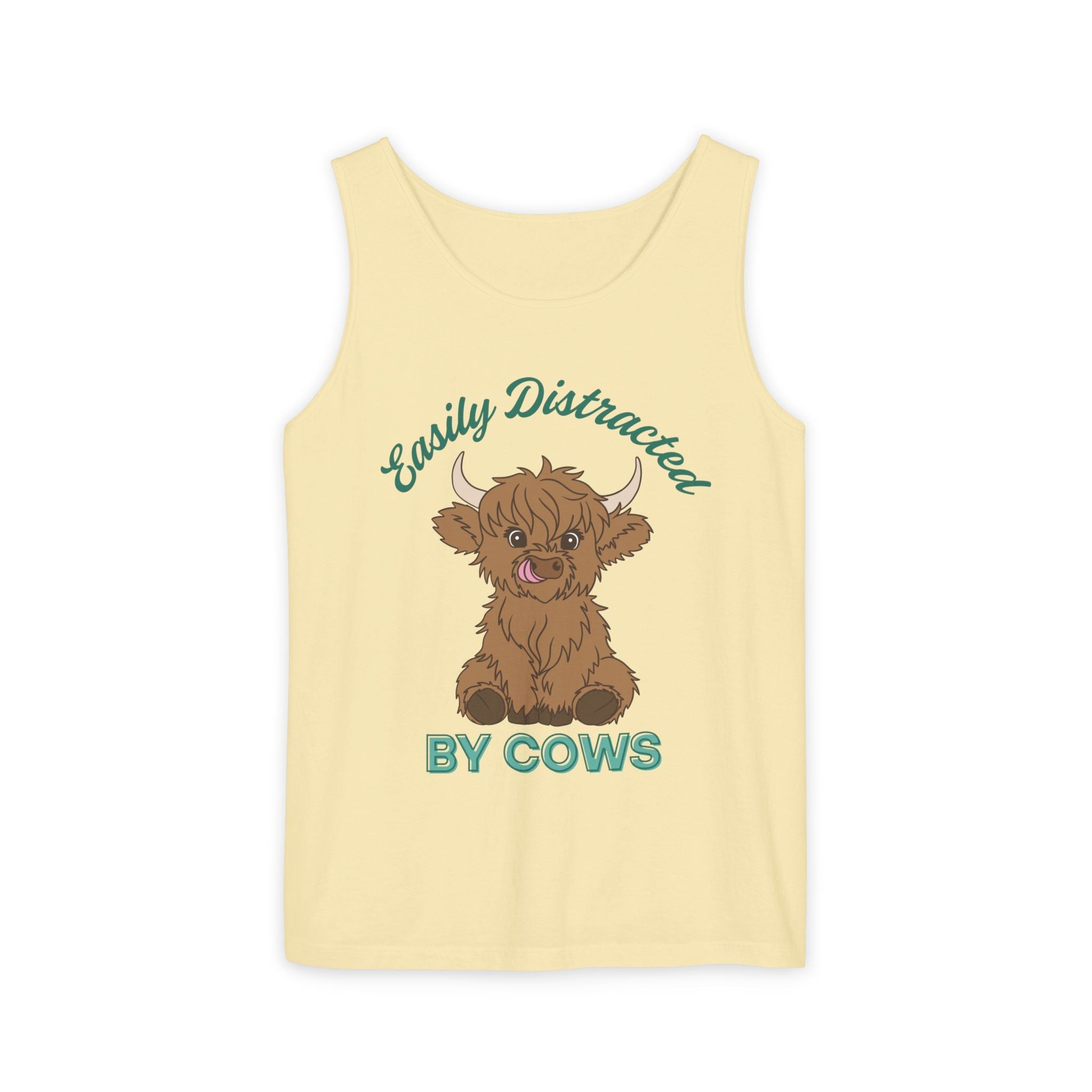 Homestead Women's Tank - Easily Distracted By Cows | Tank Top by atgodanddesigns