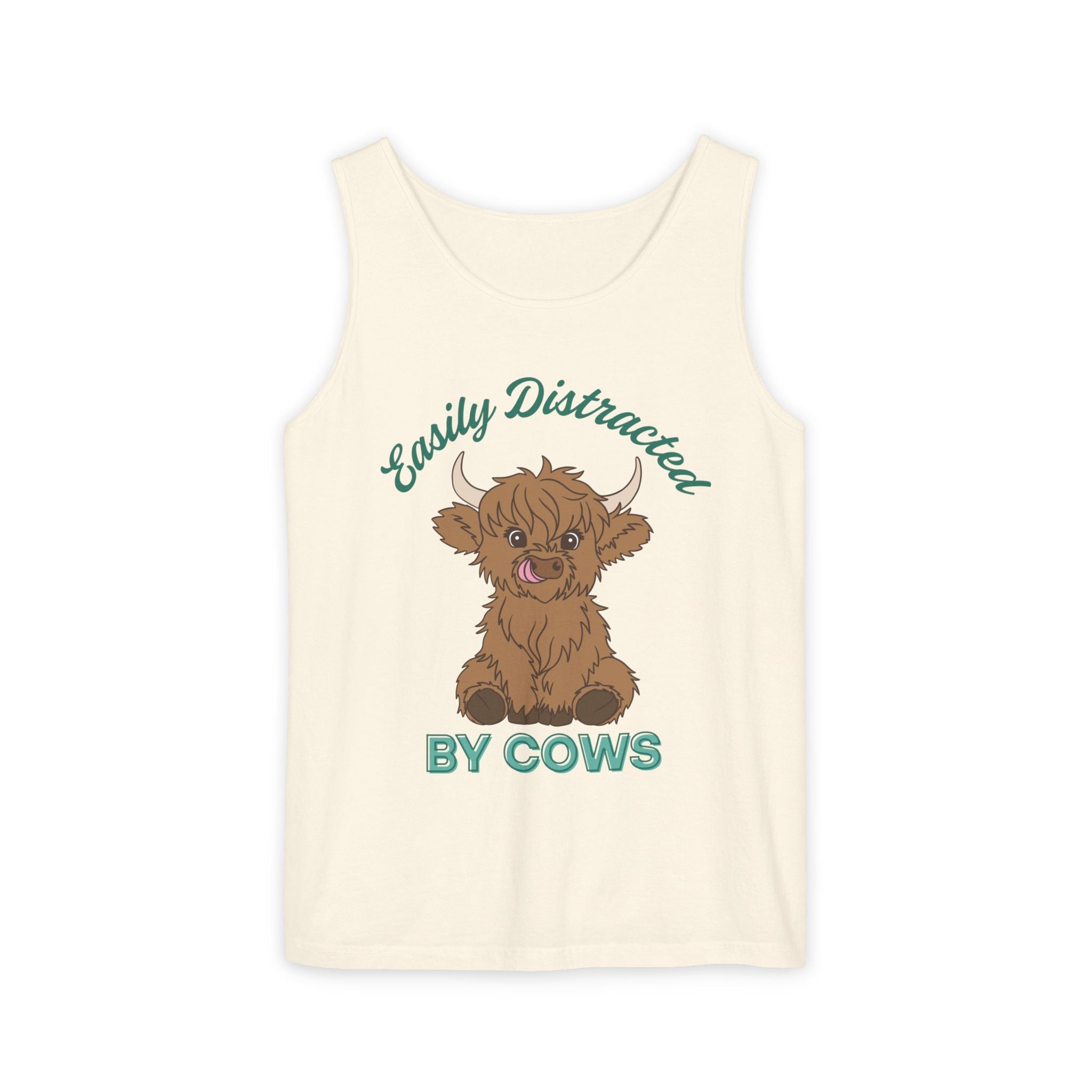 Homestead Women's Tank - Easily Distracted By Cows | Tank Top by atgodanddesigns