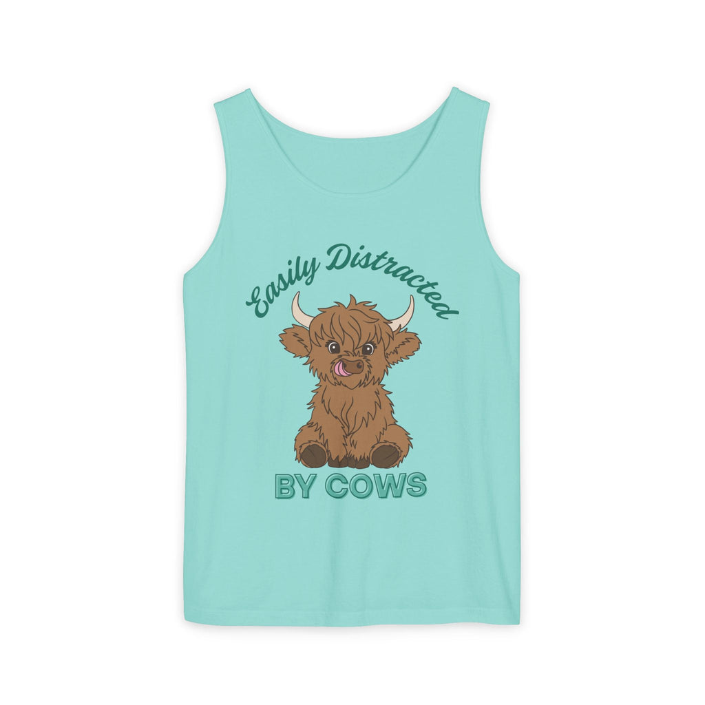Homestead Women's Tank - Easily Distracted By Cows | Tank Top by atgodanddesigns