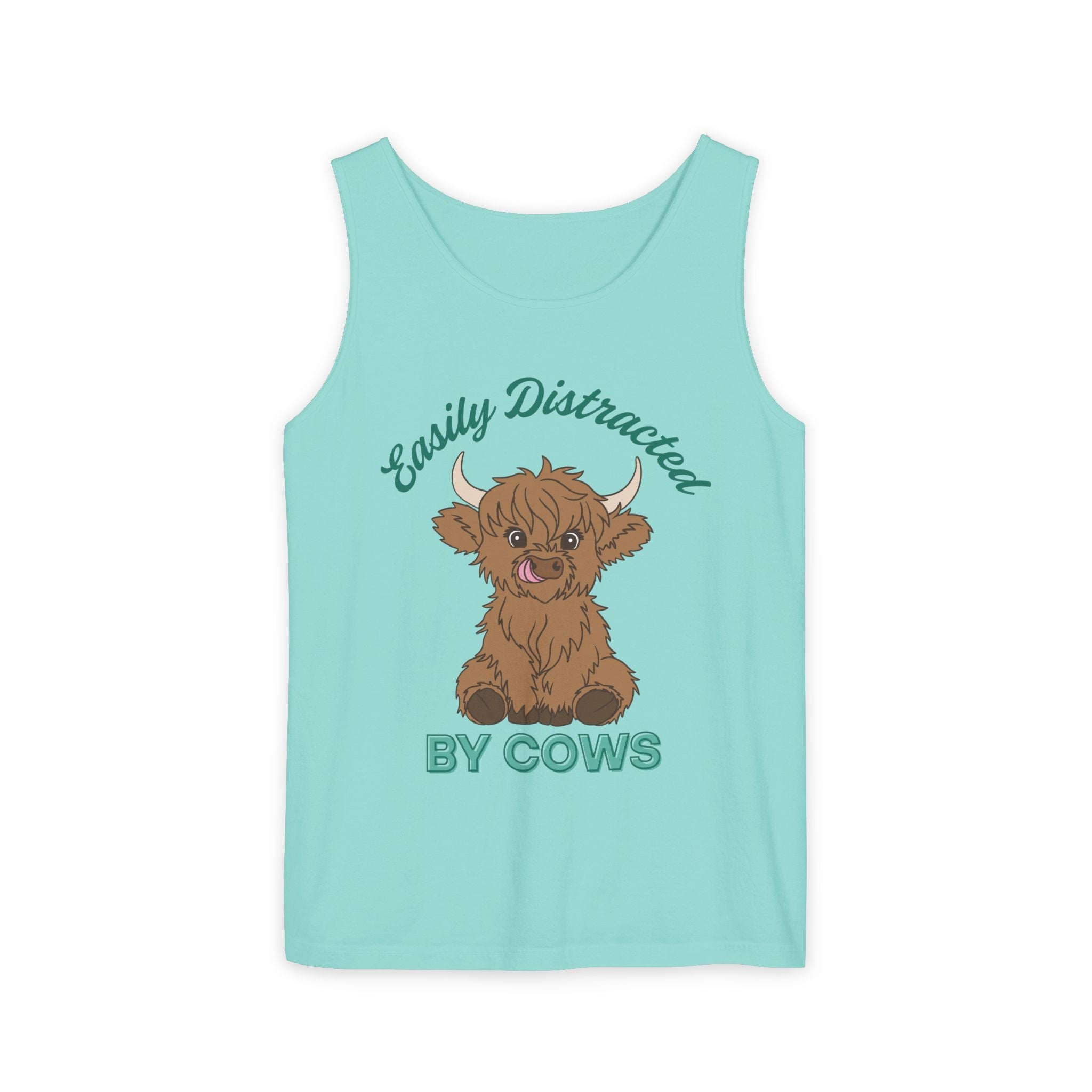 Homestead Women's Tank - Easily Distracted By Cows | Tank Top by atgodanddesigns