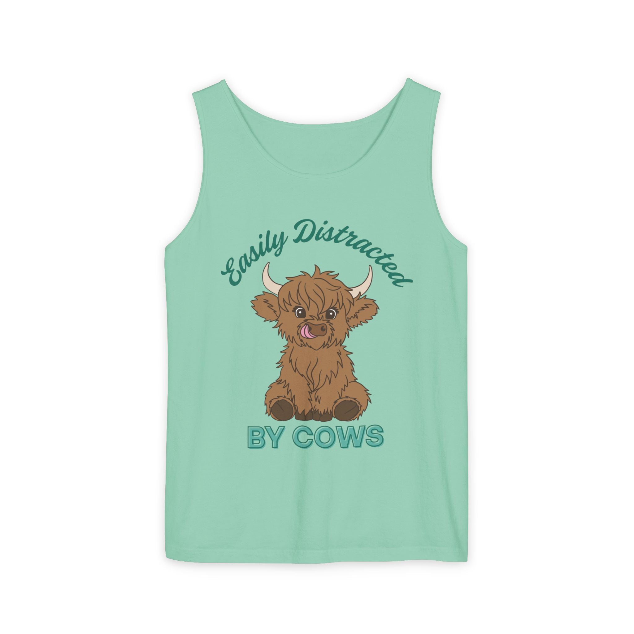 Homestead Women's Tank - Easily Distracted By Cows | Tank Top by atgodanddesigns