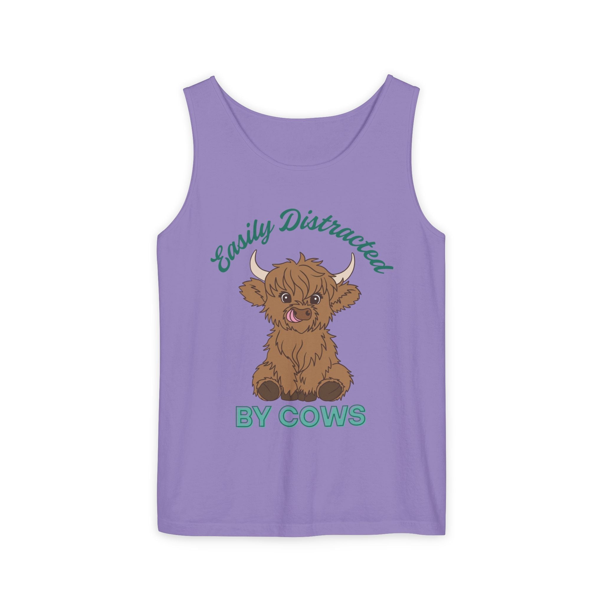 Homestead Women's Tank - Easily Distracted By Cows | Tank Top by atgodanddesigns