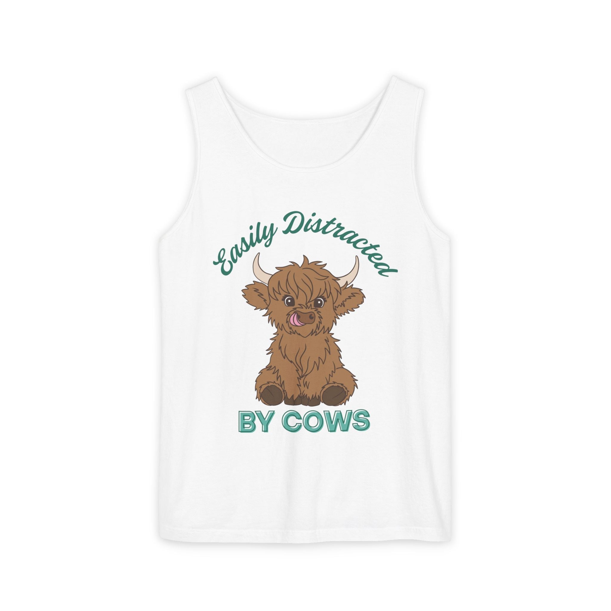 Homestead Women's Tank - Easily Distracted By Cows | Tank Top by atgodanddesigns
