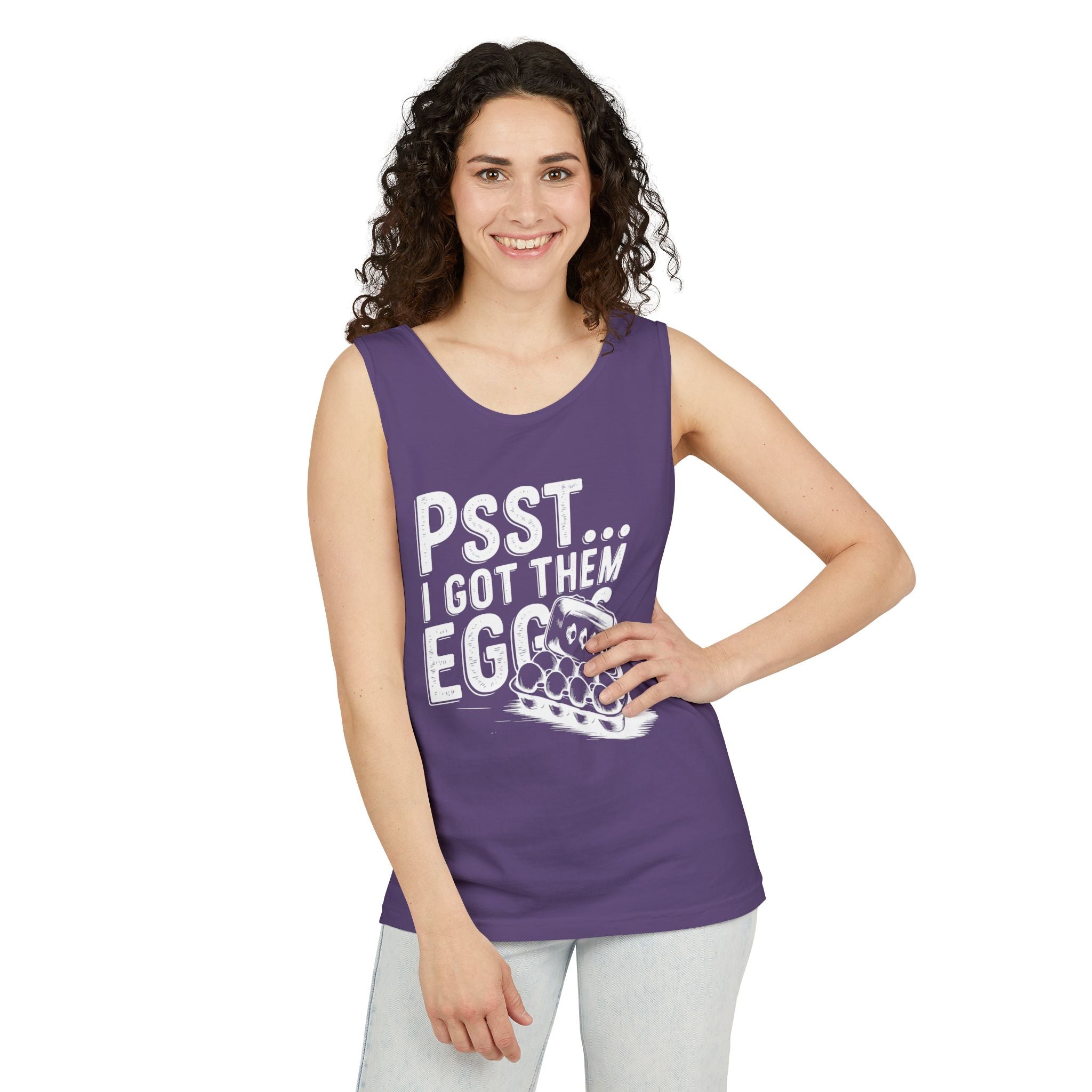 Homestead Women's Tank - Psst...I Got Them Eggs | Tank Top by atgodanddesigns