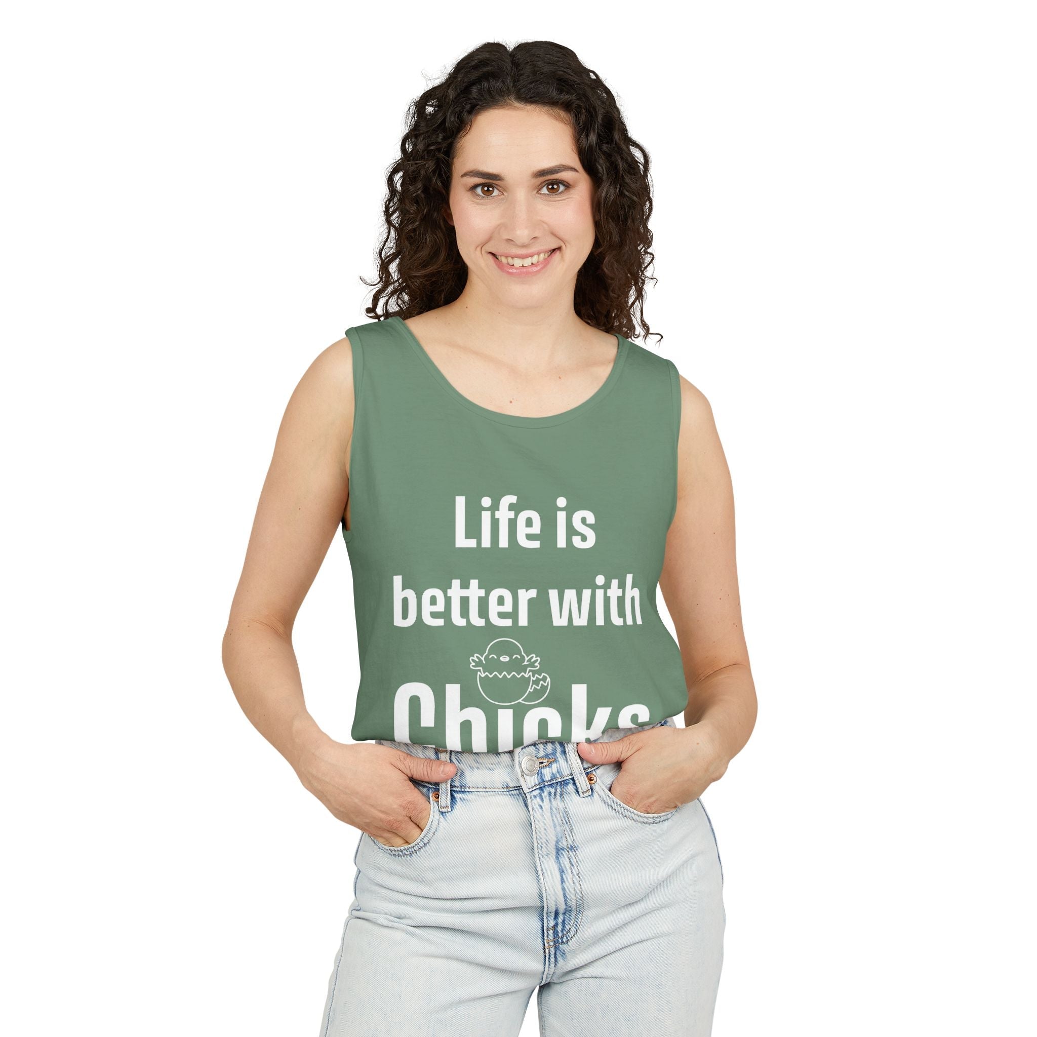 Homestead Women's Tank Top - Life Is Better With Chicks | Tank Top by atgodanddesigns
