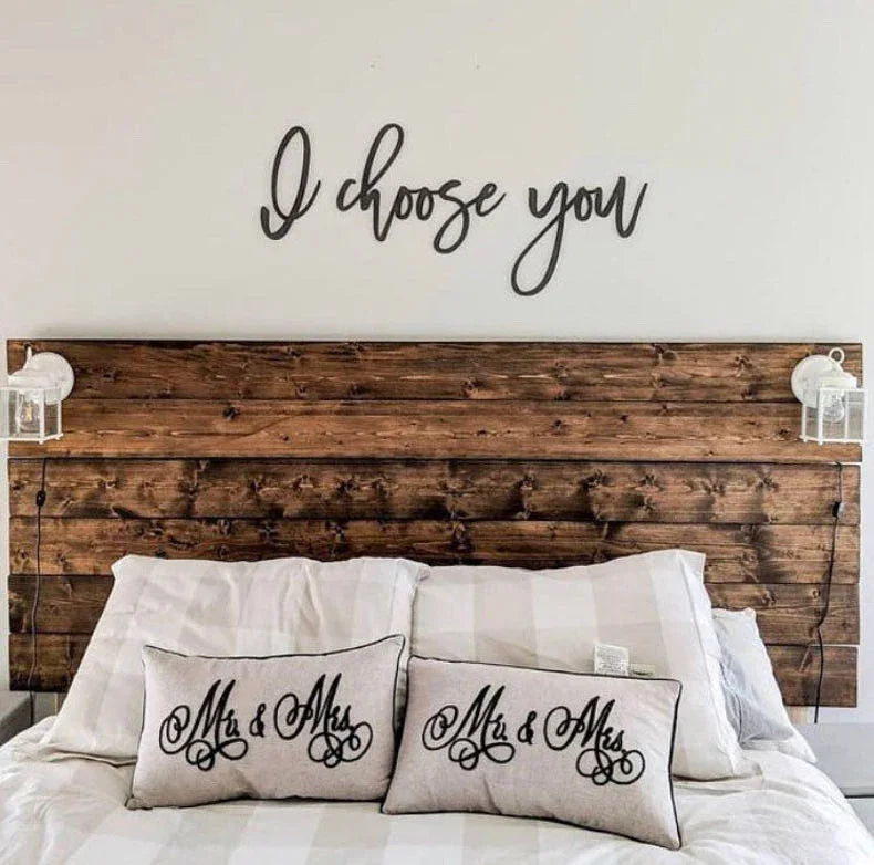 I Choose You Wood Words Sign | by atgodanddesigns