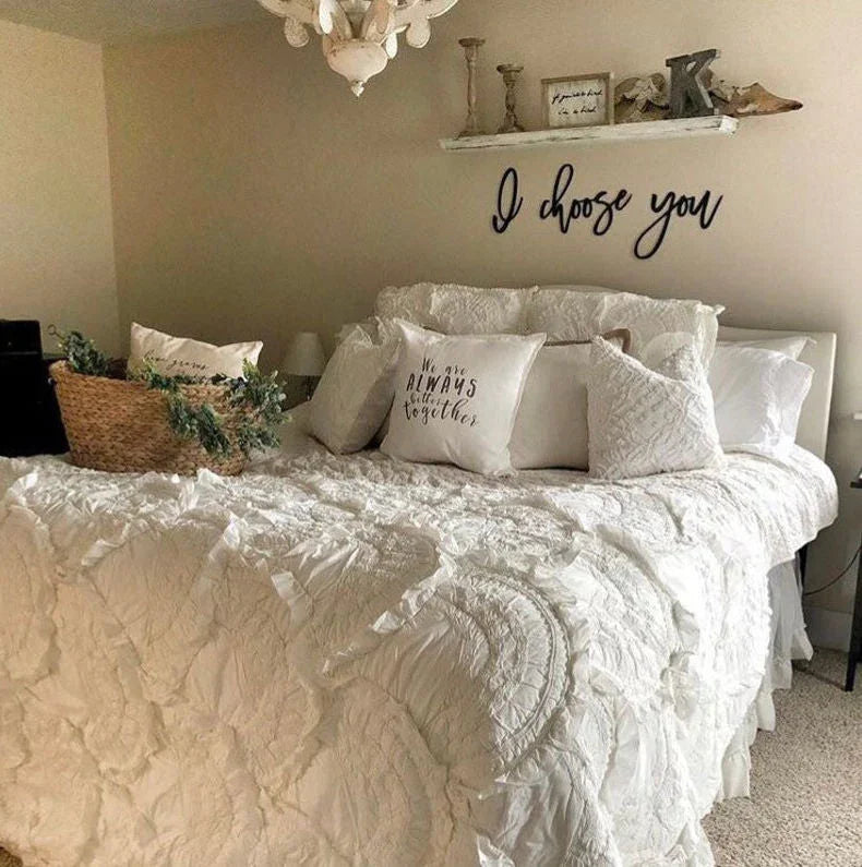 I Choose You Wood Words Sign | by atgodanddesigns