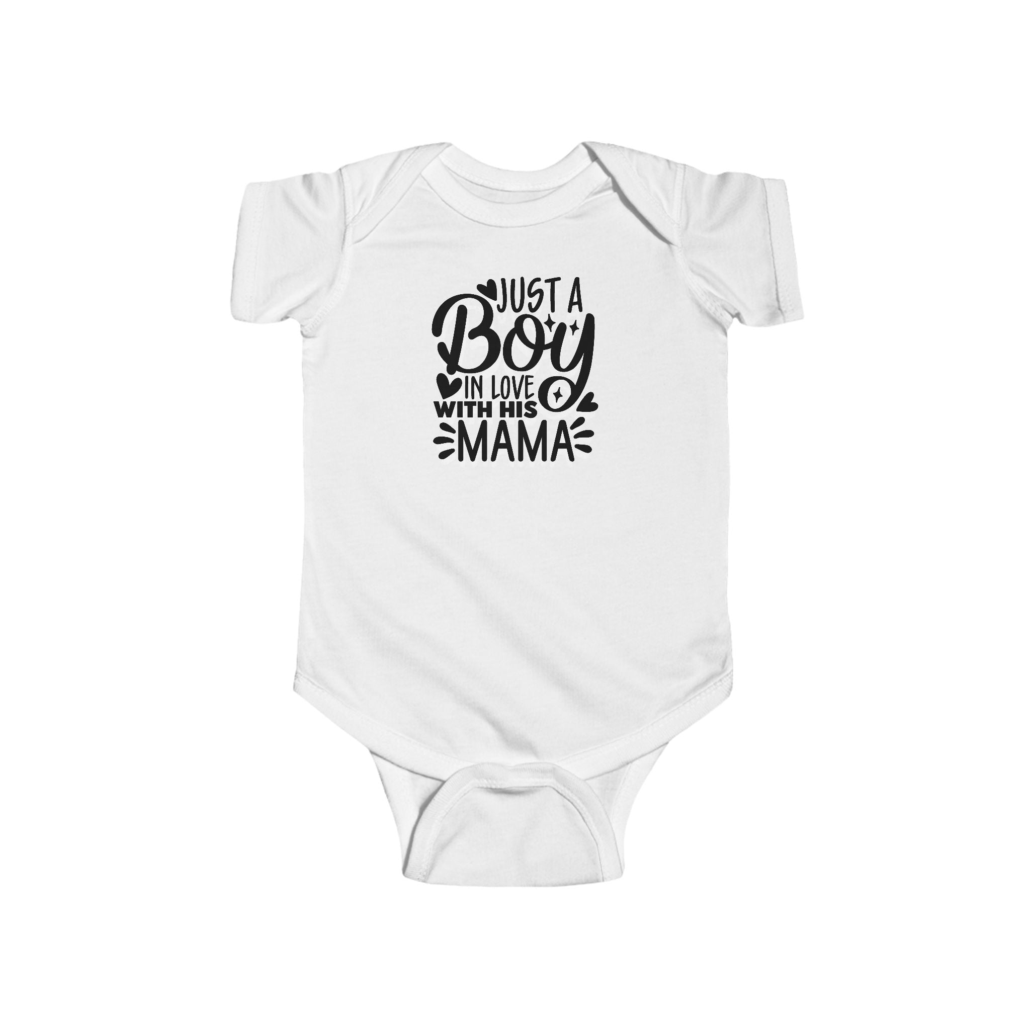 Infant Graphic Onesie - Just a Boy in Love with His Mama | Kids clothes by atgodanddesigns